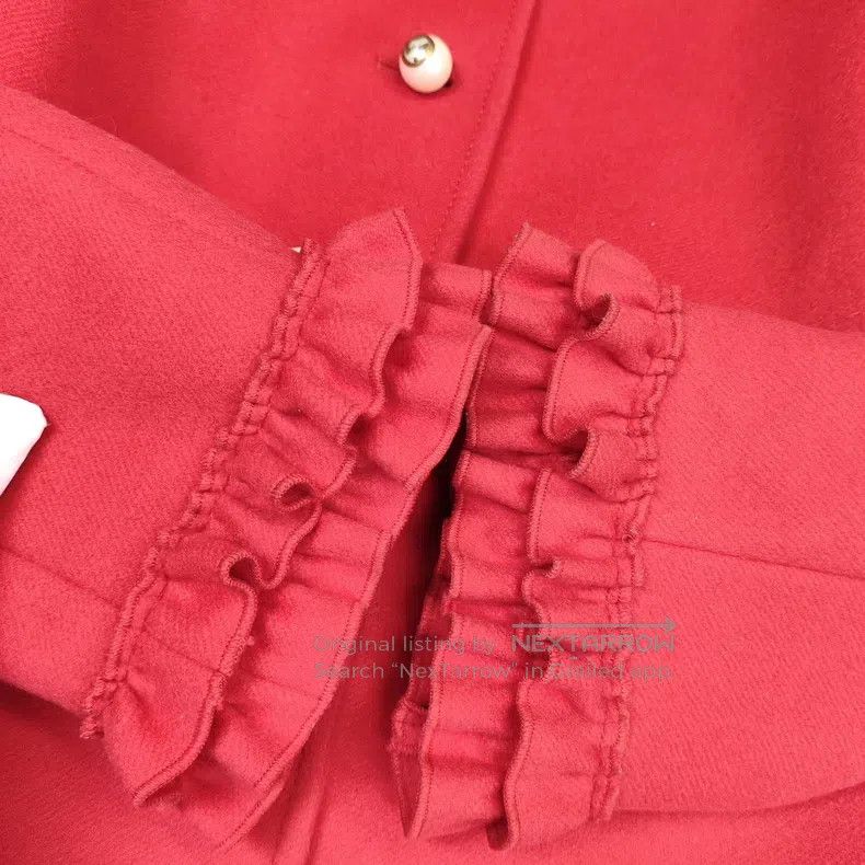 Gucci Gucci Woollen coat red Size S / US 4 / IT 40 - 4 Thumbnail
