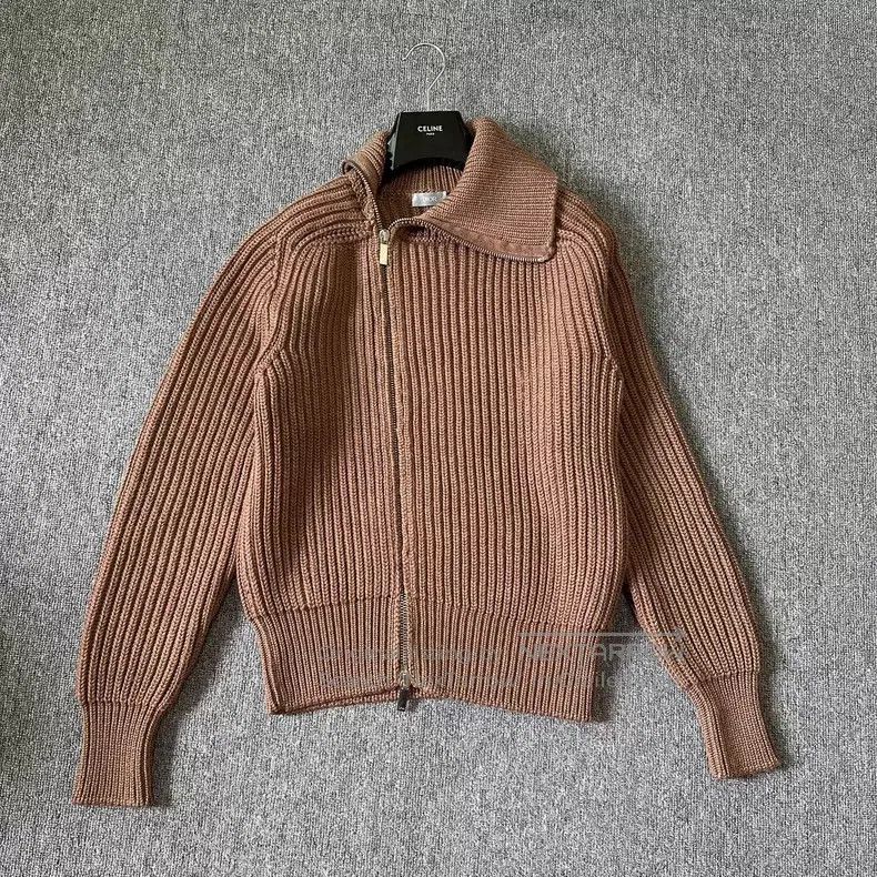 Dior Dior 19fw brown pure wool high-neck zipper jacket Size US XL / EU 56 / 4 - 2 Thumbnail