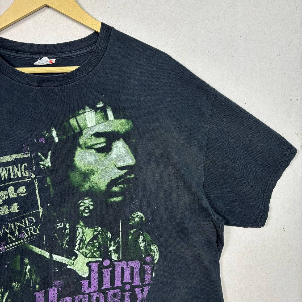 Jimi Hendrix VINTAGE JIMI HENDRIX LITTLE WING PURPLE HAZE GRUNGE TSHIRT Size US XL / EU 56 / 4 - 3 Thumbnail