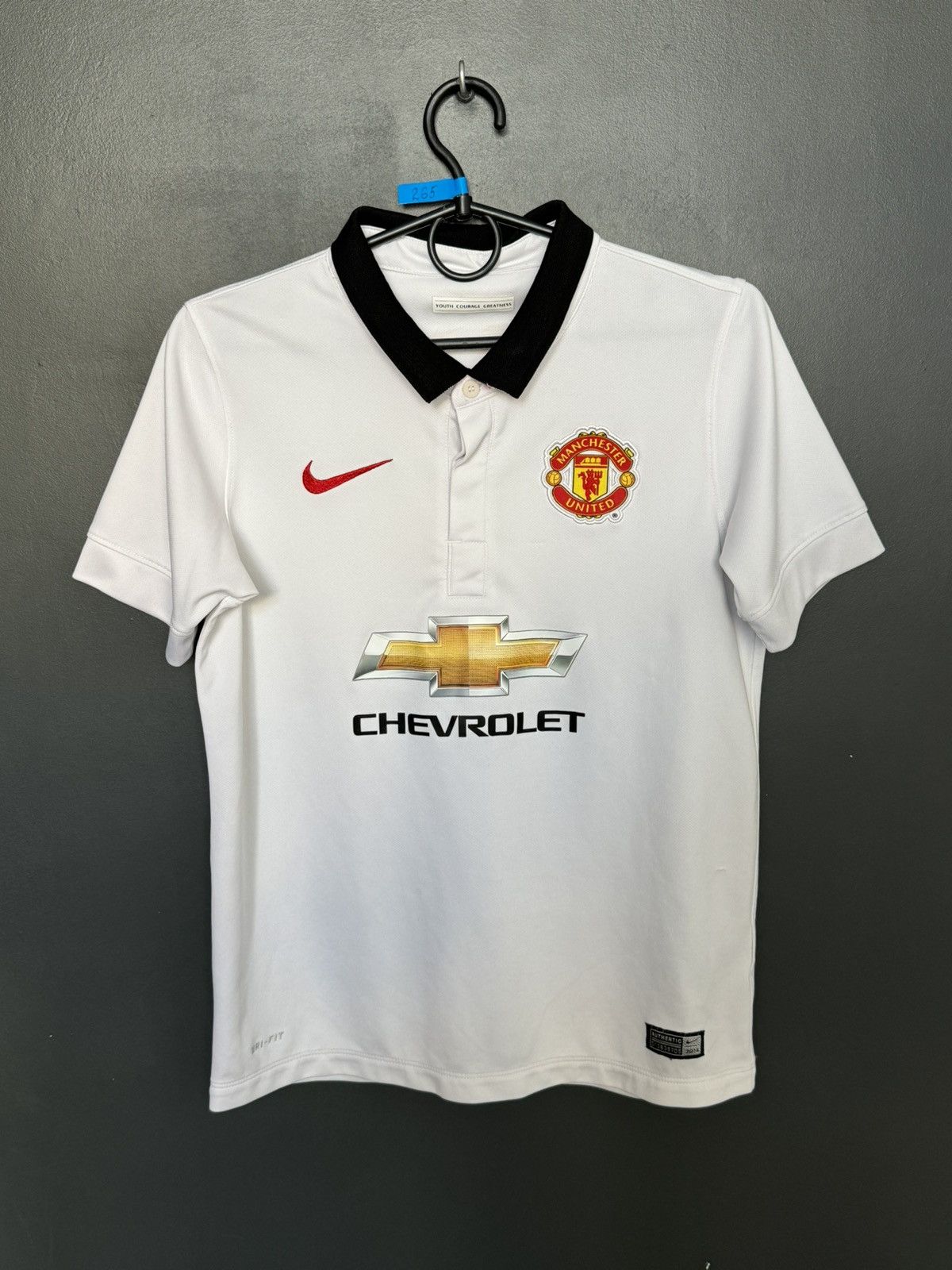 Nike KIDS Manchester United 14/15 Away Football Jersey T-Shirt Size US XS / EU 42 / 0 - 1 Thumbnail