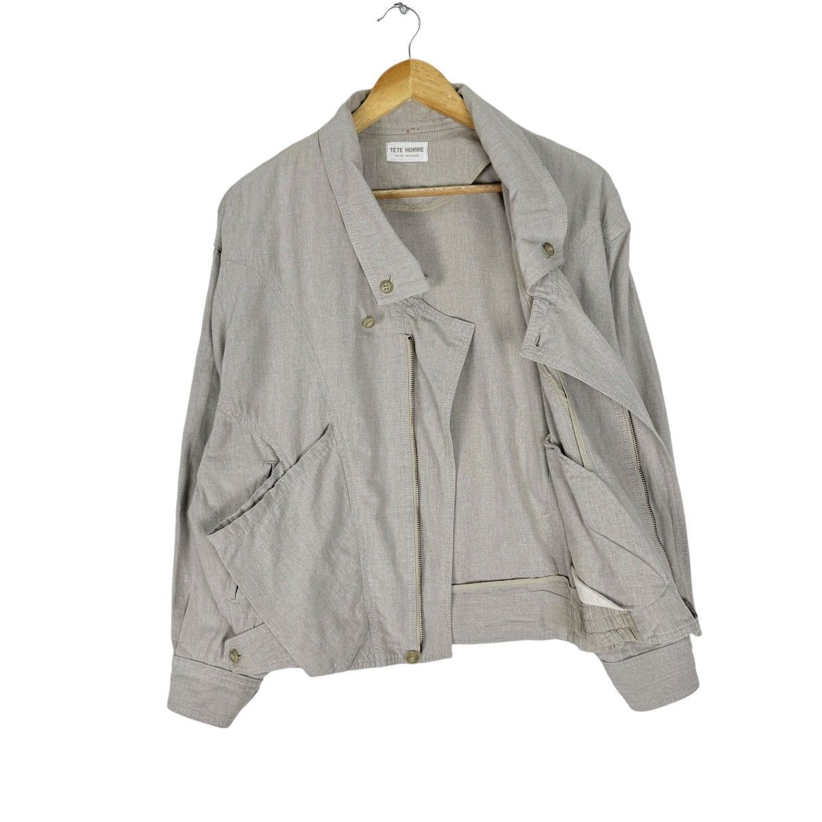 Tete Homme ☀️80s TETE HOMME KATOH KAZUTAKA BOMBER JACKET Size US M / EU 48-50 / 2 - 10 Thumbnail