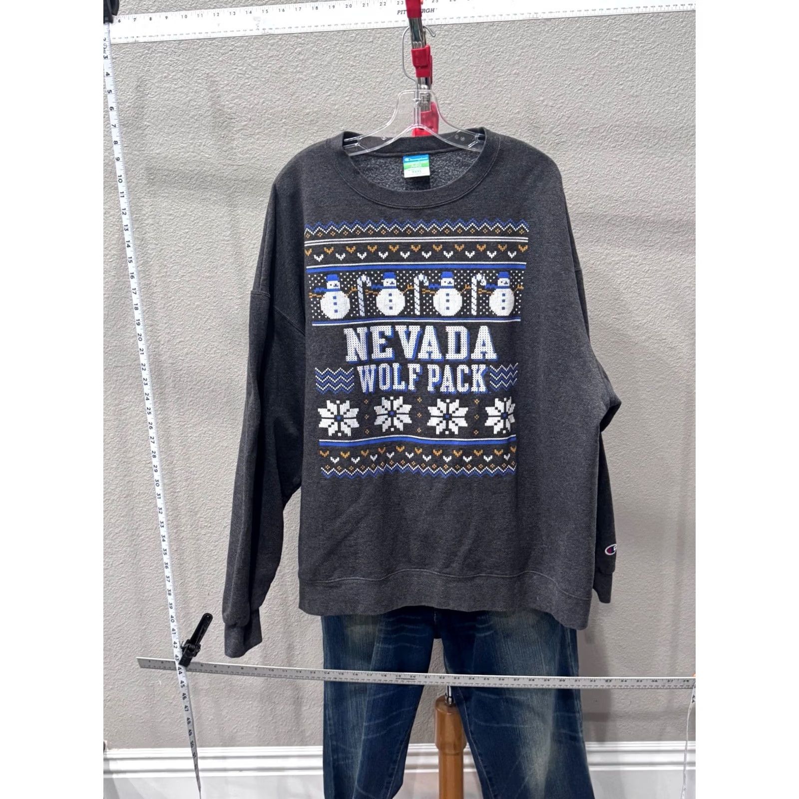 Champion Champion Reno Nevada Wolf Pack Christmas Sweater 3XL XXXL Mens Size US XXL / EU 58 / 5 - 2 Thumbnail