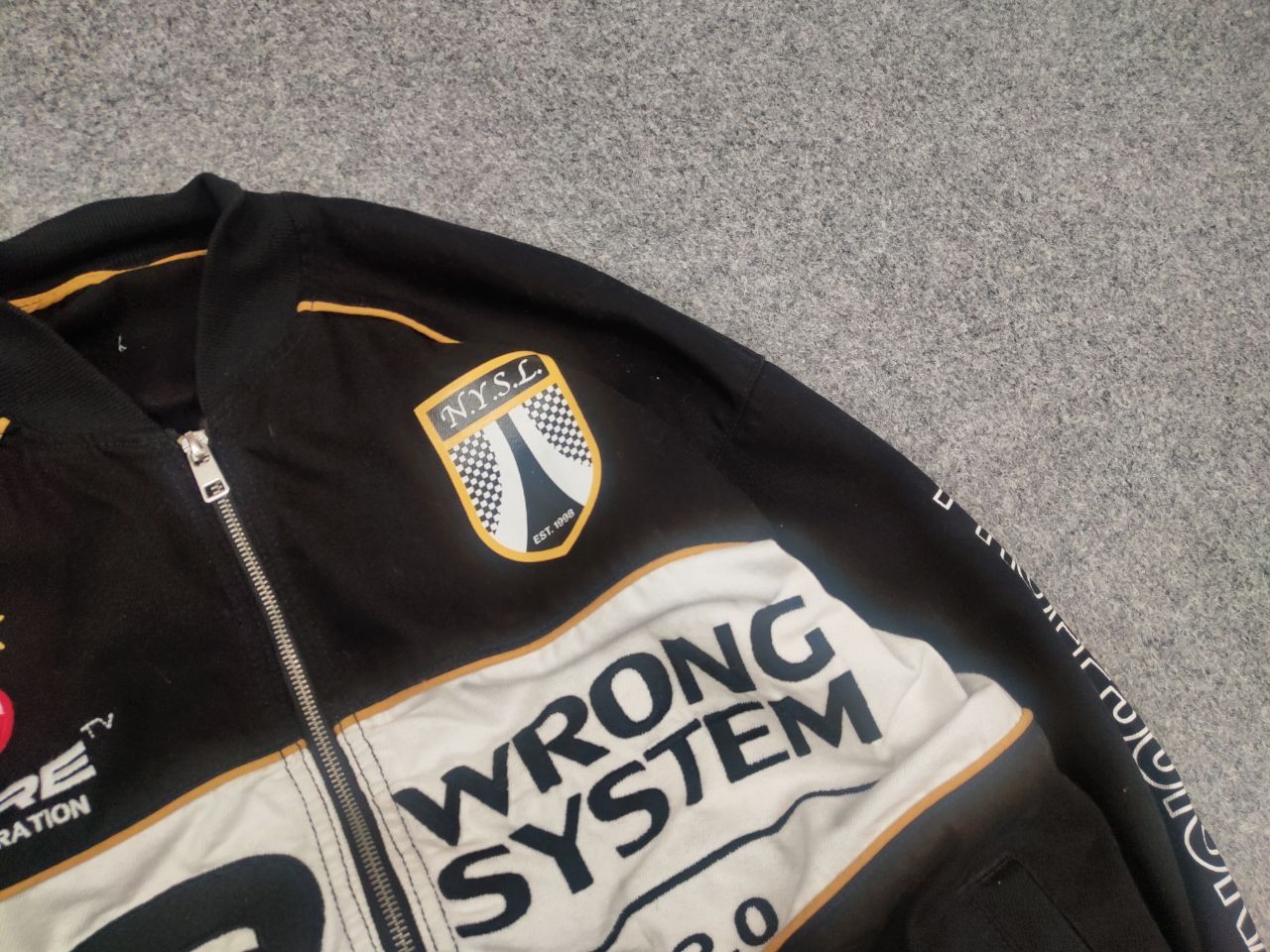 Vintage Vintage Wrong system Fast Race Logo Bomber jacket Racing Y2K Size US M / EU 48-50 / 2 - 5 Thumbnail