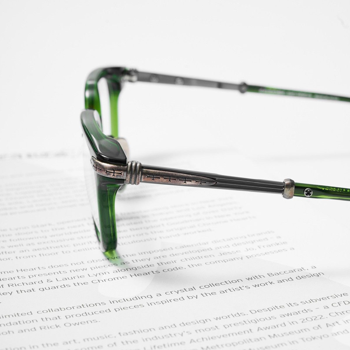 Chrome Hearts CHROME HEARTS TITANASLUVR MOSS/PEWTER GLASSES Size ONE SIZE - 3 Thumbnail