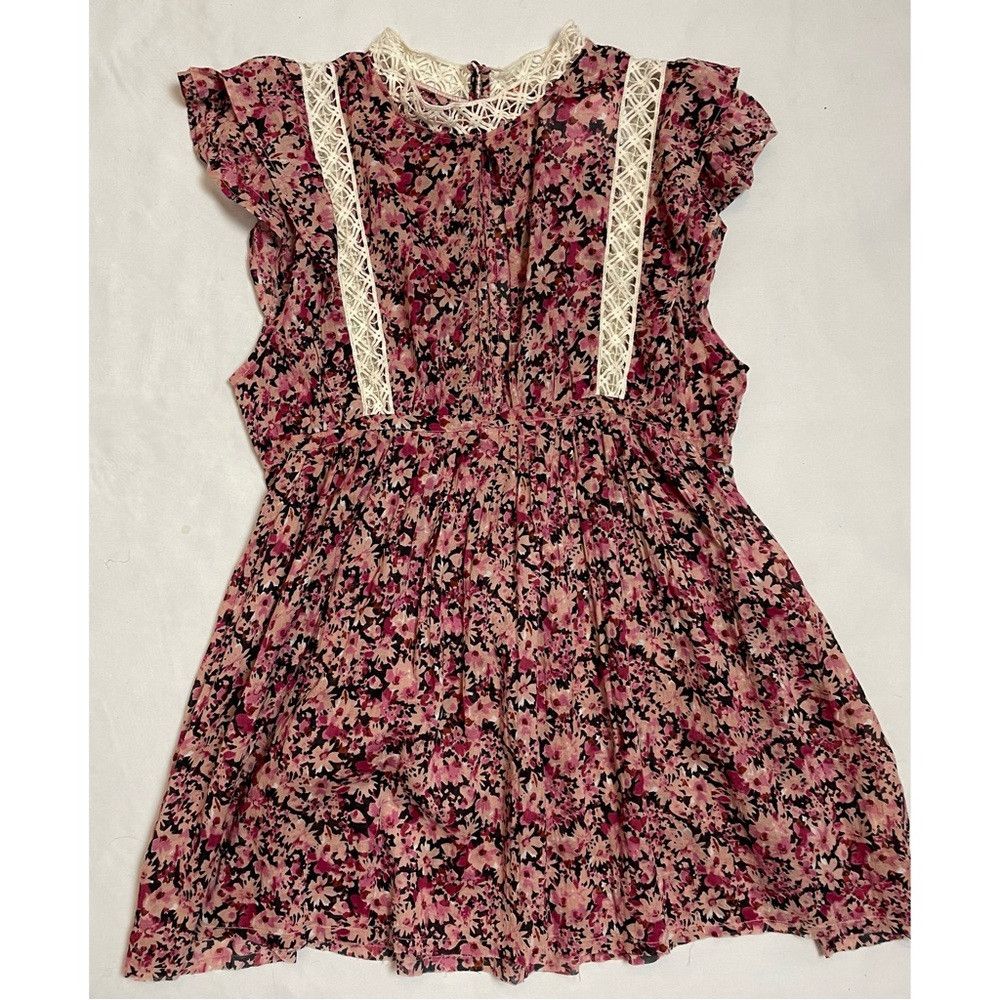 Free People NWT New $88 Free People Eva Cotton Tunic Top Cherry Dress S Size S / US 4 / IT 40 - 6 Thumbnail