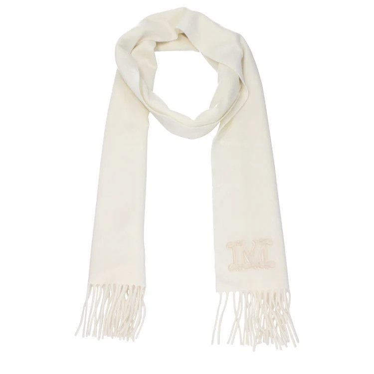 Max Mara ob1o1e1124 Size: OS / Cashmere Scarve in White Size ONE SIZE - 1 Preview