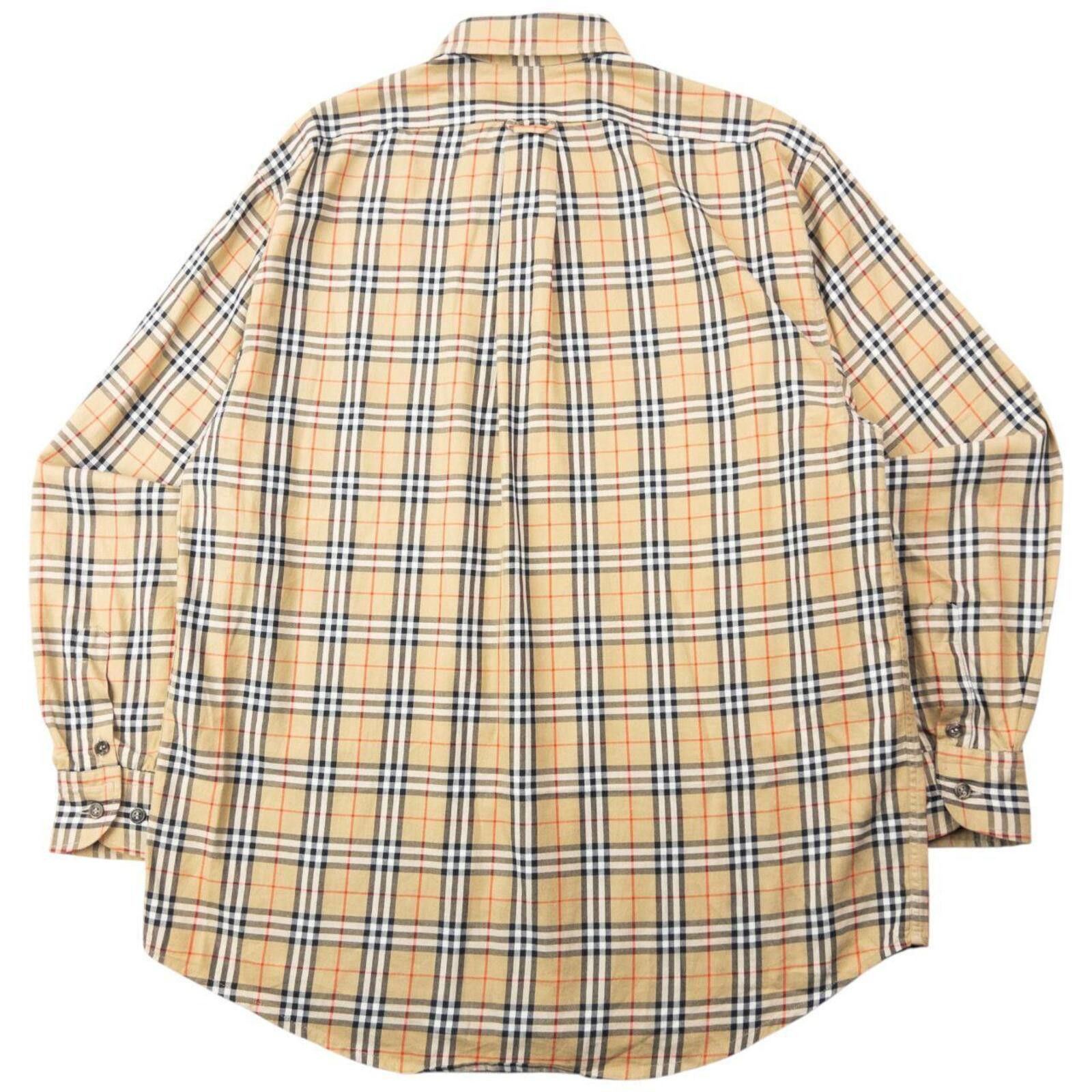 Burberry Vintage 90s Burberry Nova Check Long Sleeve Shirt Size S Size US S / EU 44-46 / 1 - 2 Thumbnail