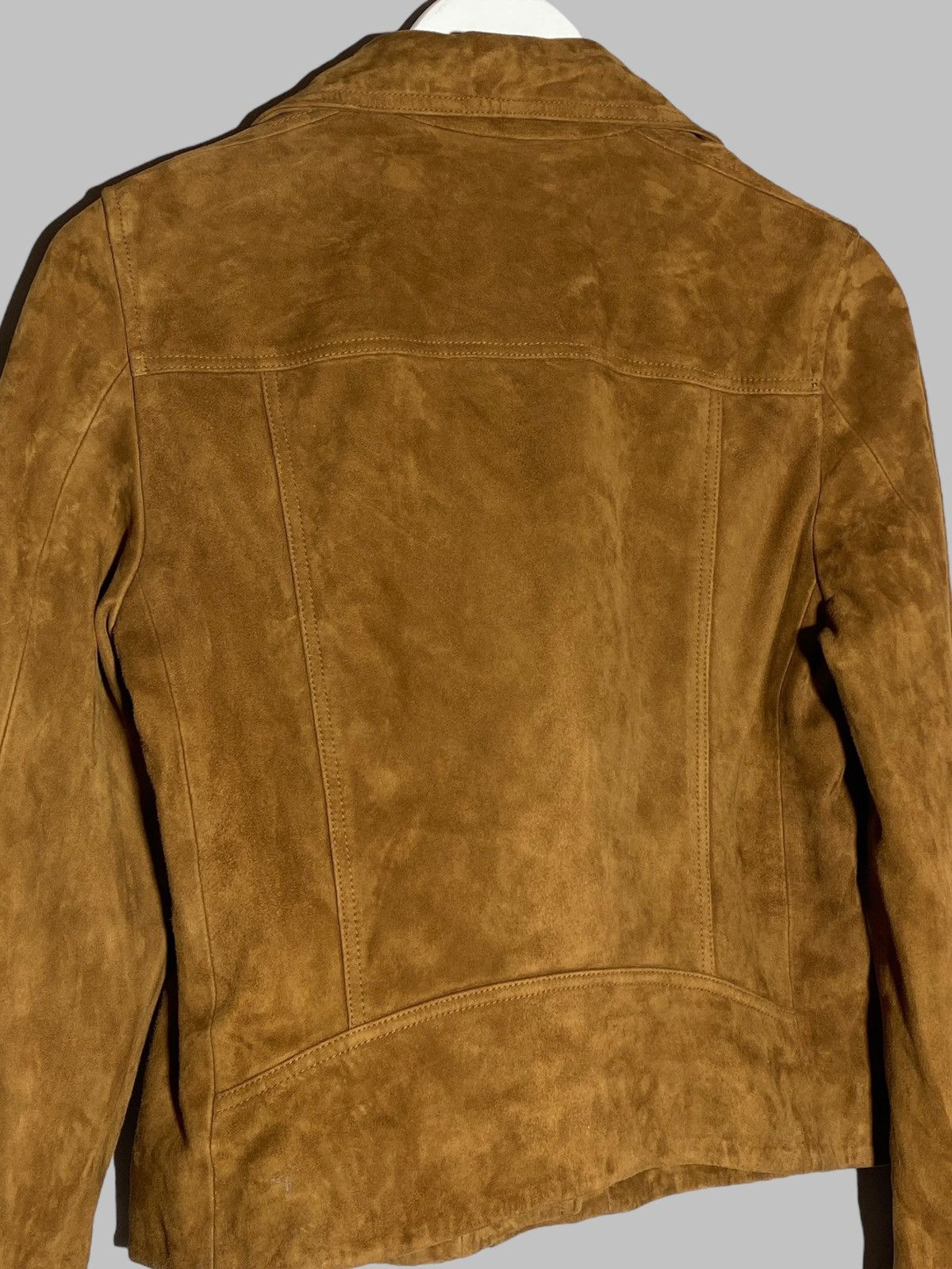 Allsaints All Saints Suede Dalby Biker Leather Jacket Size M / US 6-8 / IT 42-44 - 10 Thumbnail