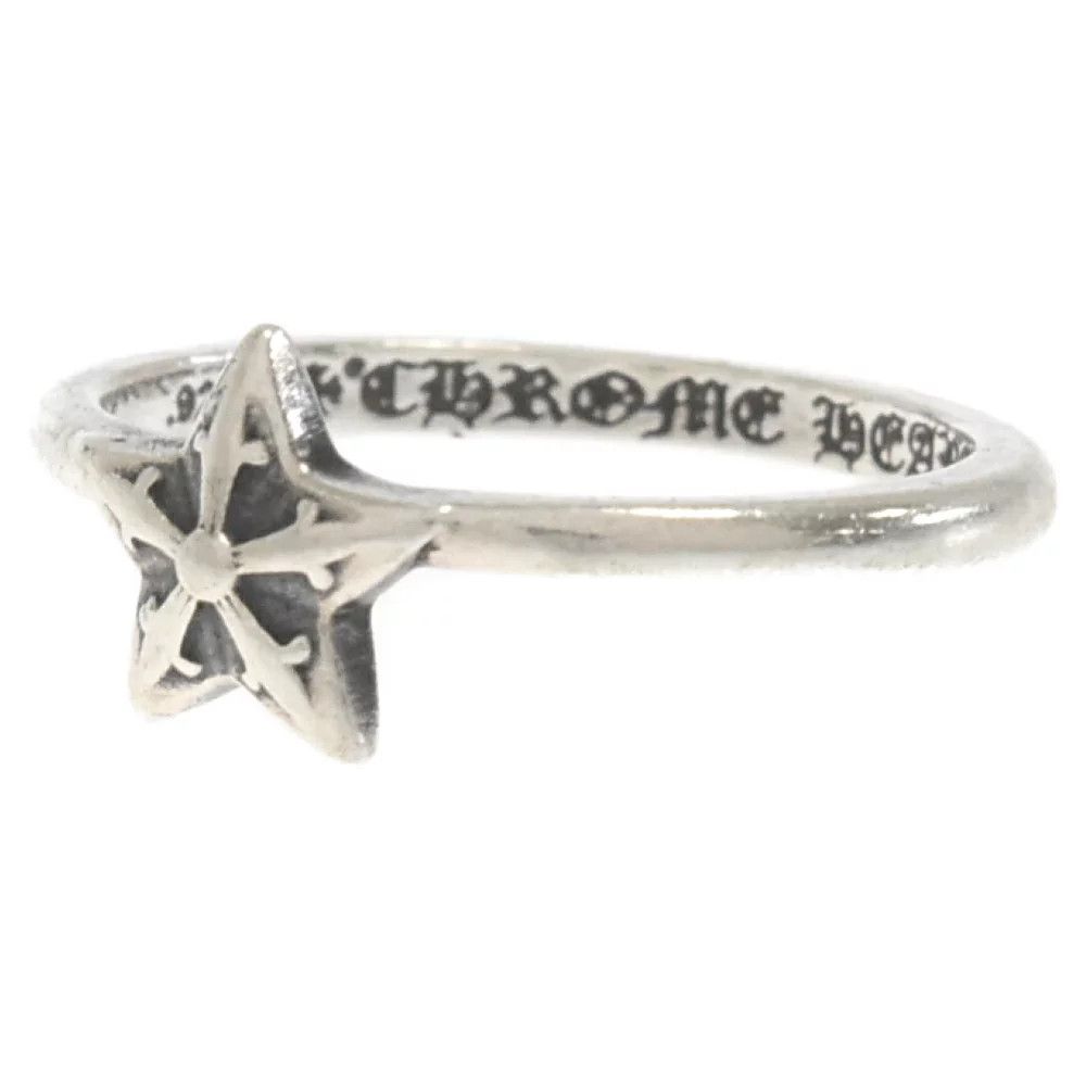 image of Chrome Hearts Bubblegum Star Ring - Us Ring Size 3 in Silver, Men's