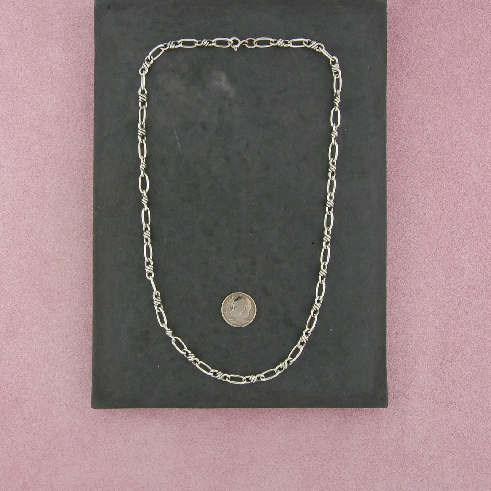 Sterling Silver sterling silver twisted knot chain necklace size 19in Size ONE SIZE - 2 Thumbnail