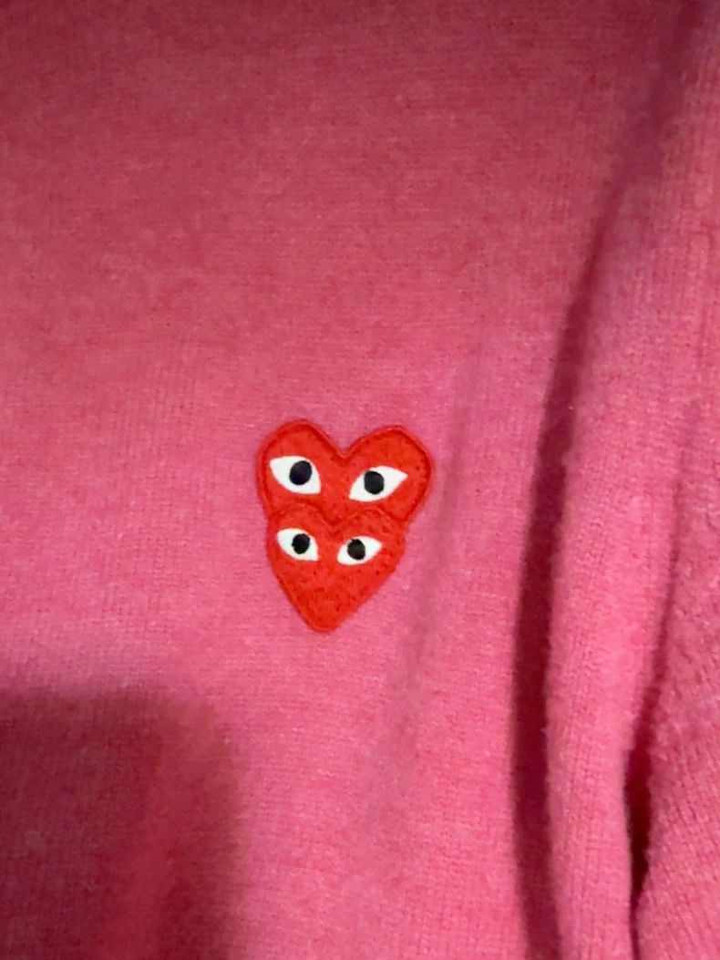 Comme des Garcons Comme Des Garcons Pink wool cardigan Size S / US 4 / IT 40 - 3 Thumbnail