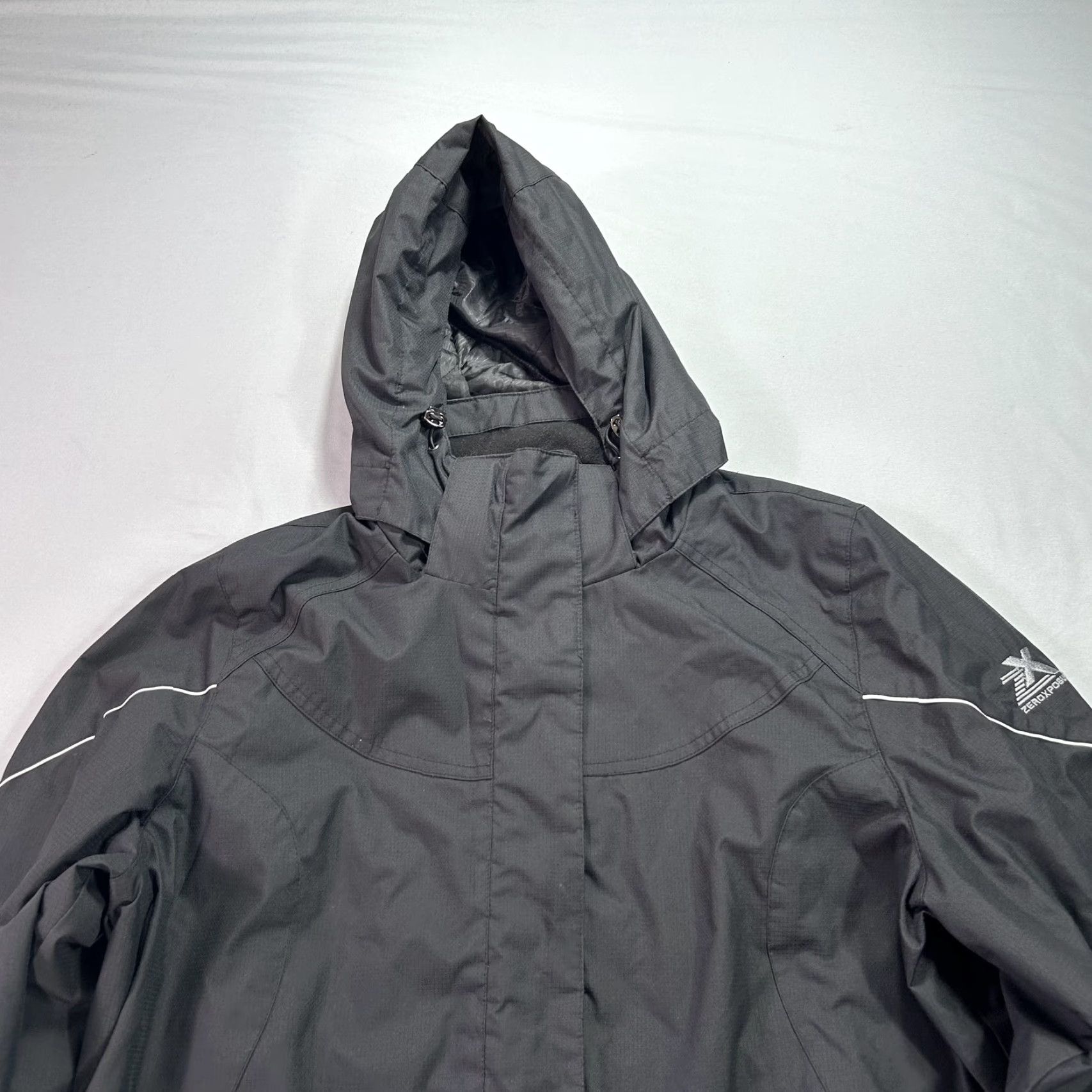 ZeroXposur ZeroXposur Jacket Womens Large Black Hooded Quilted Lined Waterproof Coat Size L / US 10 / IT 46 - 5 Thumbnail