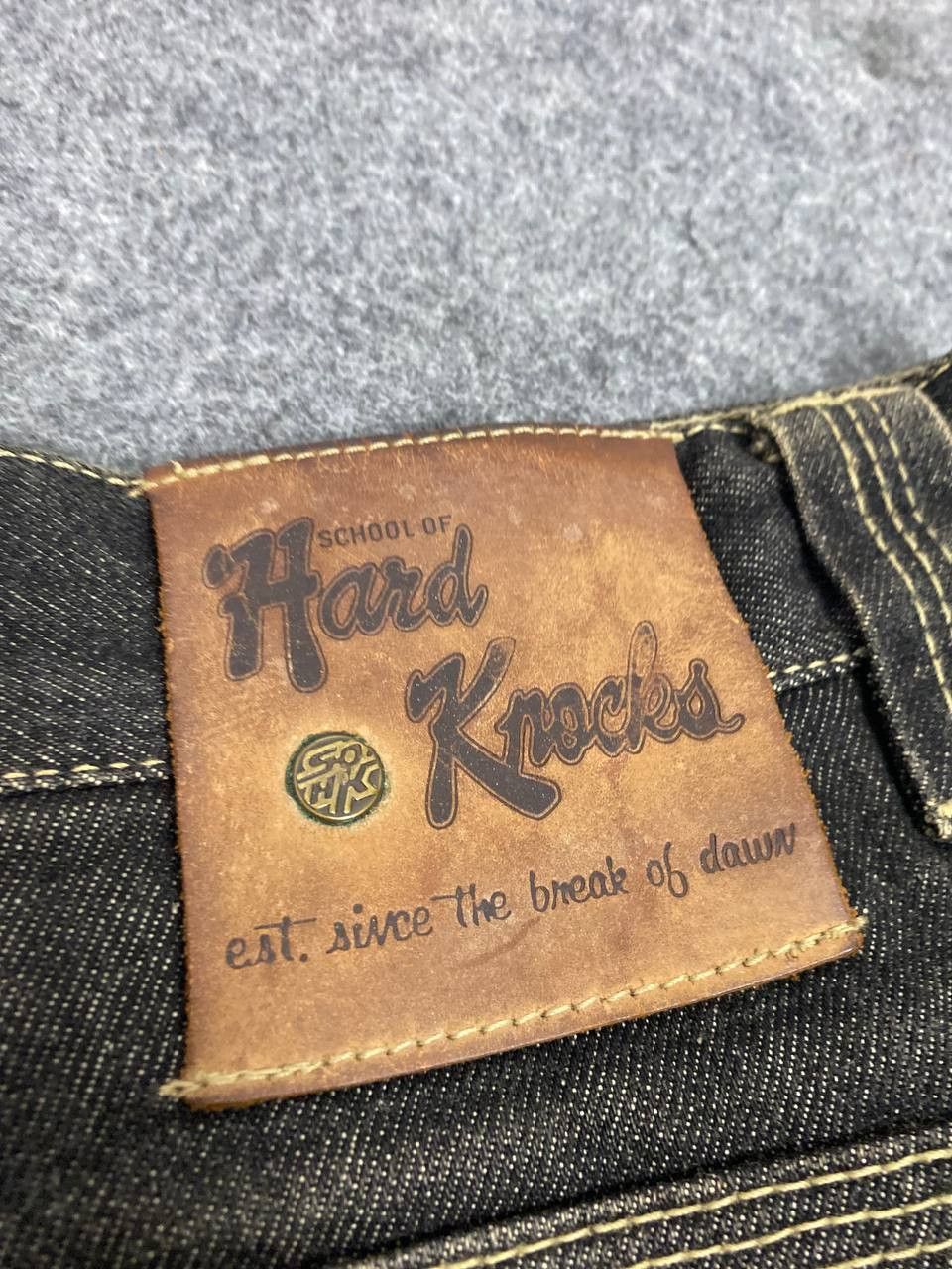 Japanese Brand vintage 90s school of hard knock baggy denim nice design Size US 44 / EU 60 - 8 Thumbnail