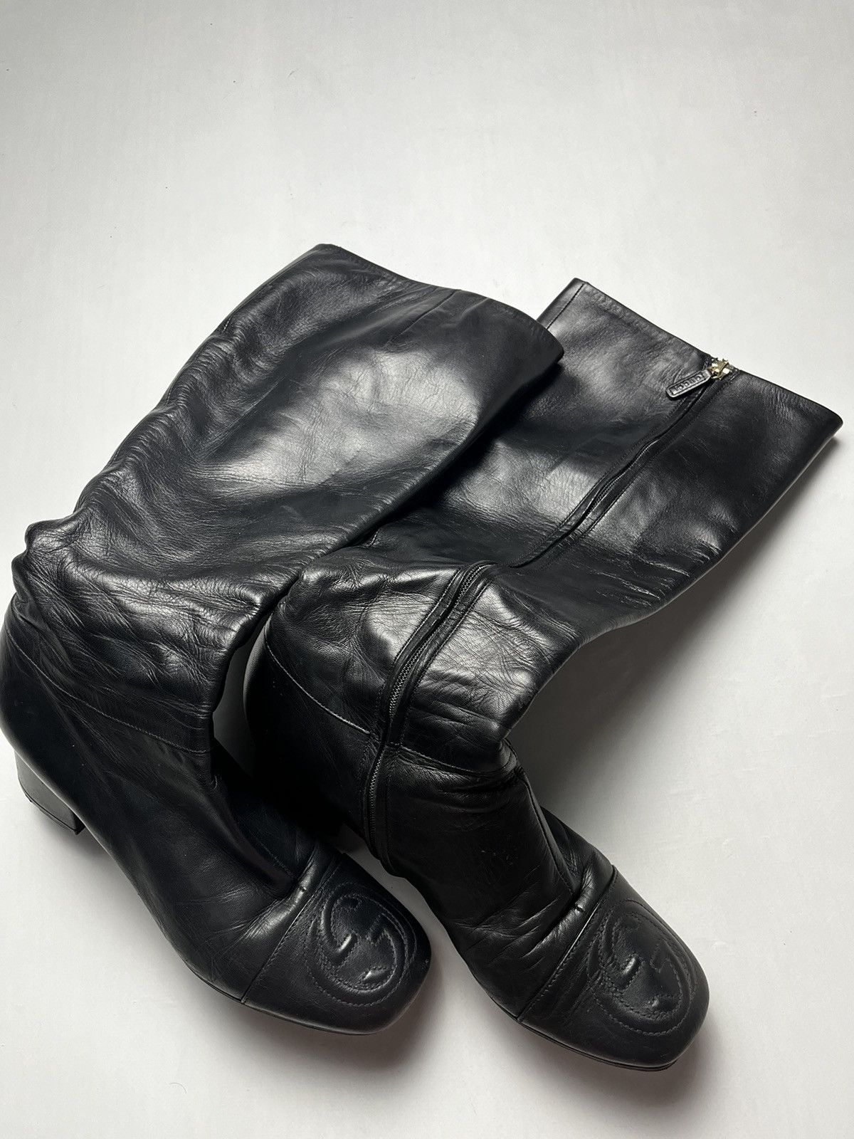 Gucci Gucci leather boots with heels Size US 8.5 / IT 38.5 - 2 Thumbnail