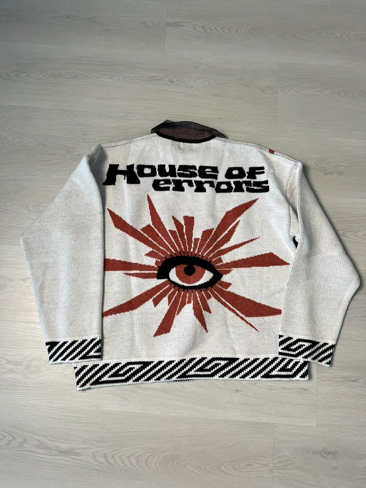 House of Errors House of Errors White Knit Sweater Size US XL / EU 56 / 4 - 3 Thumbnail