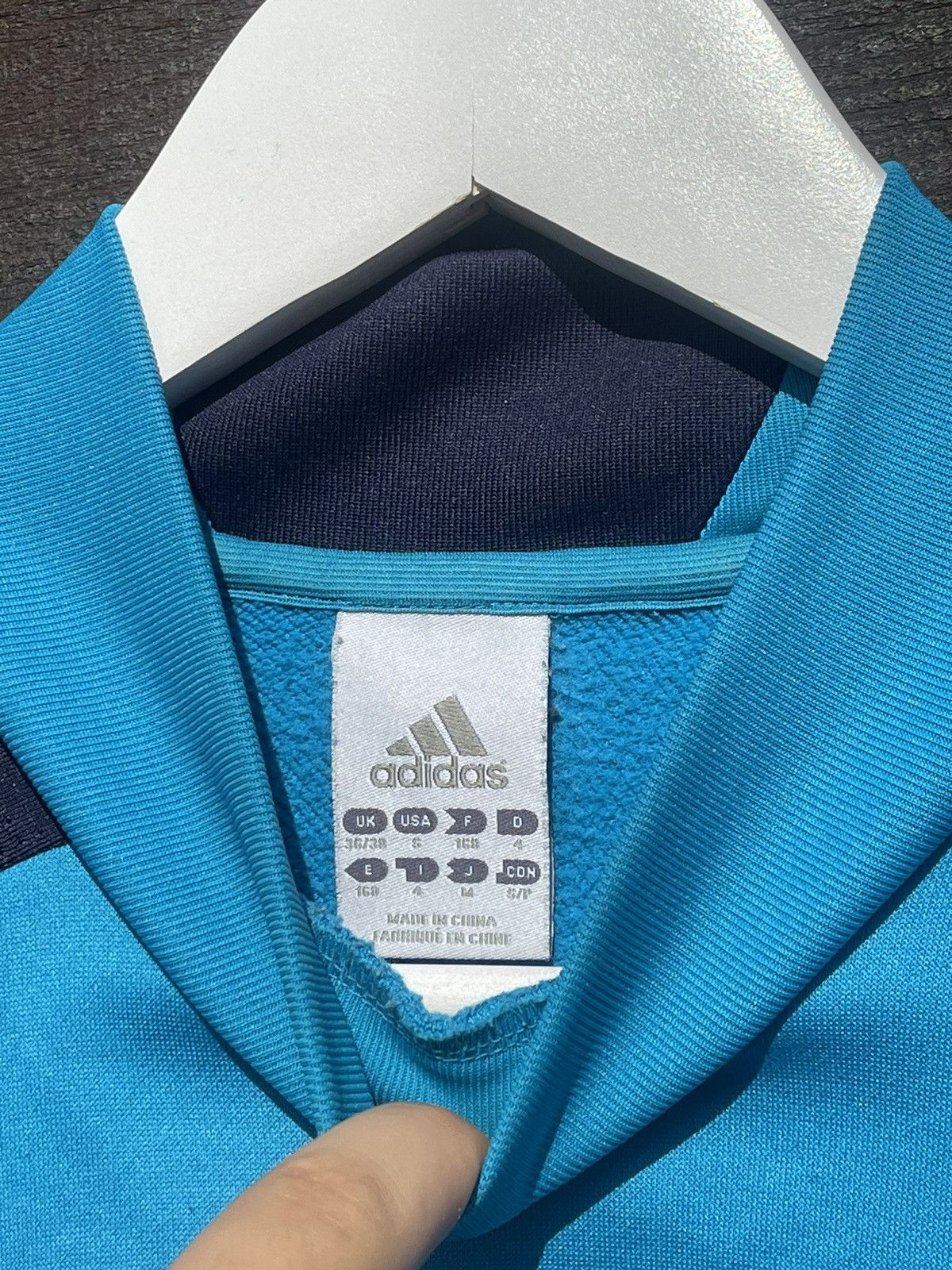 Adidas × Vintage 2012 Adidas Real Madrid blue Jersey Sweatshirt Size US S / EU 44-46 / 1 - 7 Thumbnail