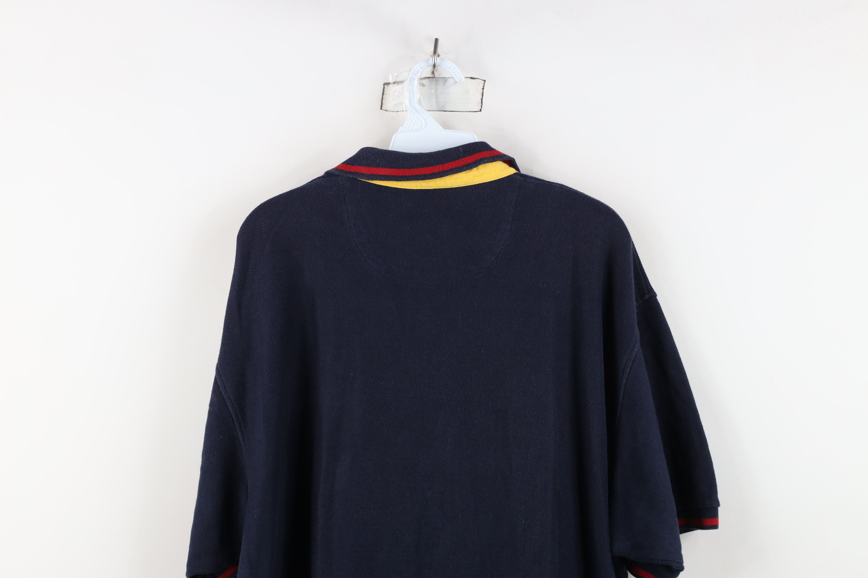 Ralph Lauren Vintage 90s Chaps Ralph Lauren Spell Out Baggy Fit Polo Blue Size US XL / EU 56 / 4 - 13 Thumbnail