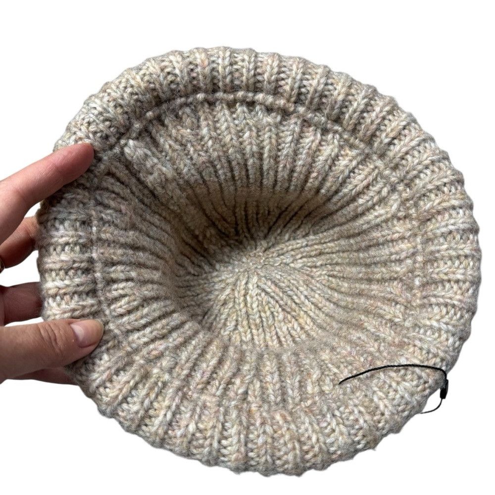 Free People New Free People Beige Knitted Bucket Hat Size ONE SIZE - 3 Thumbnail