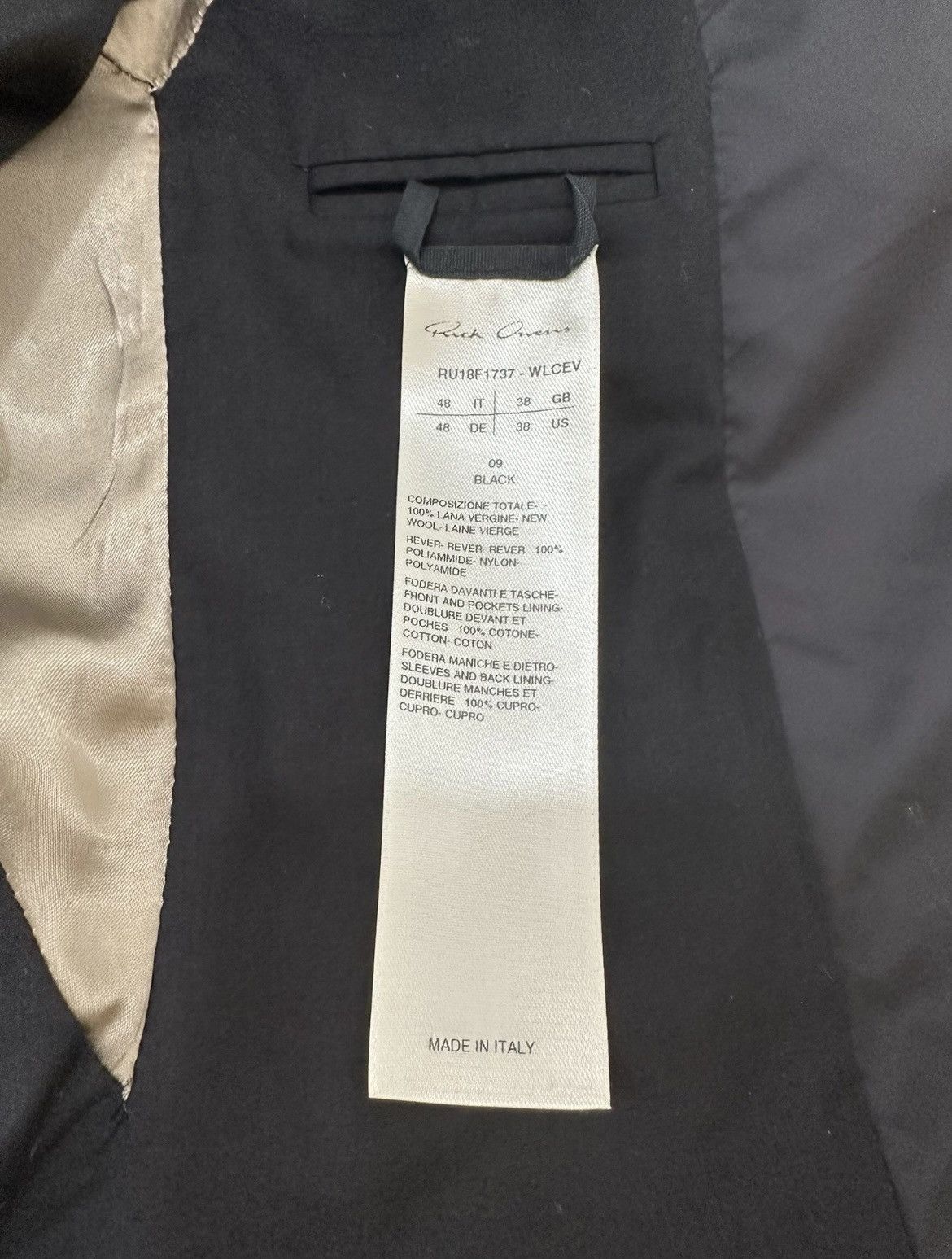 Rick Owens Rick Owens 18FW Blazer Suit Size 48R - 4 Thumbnail