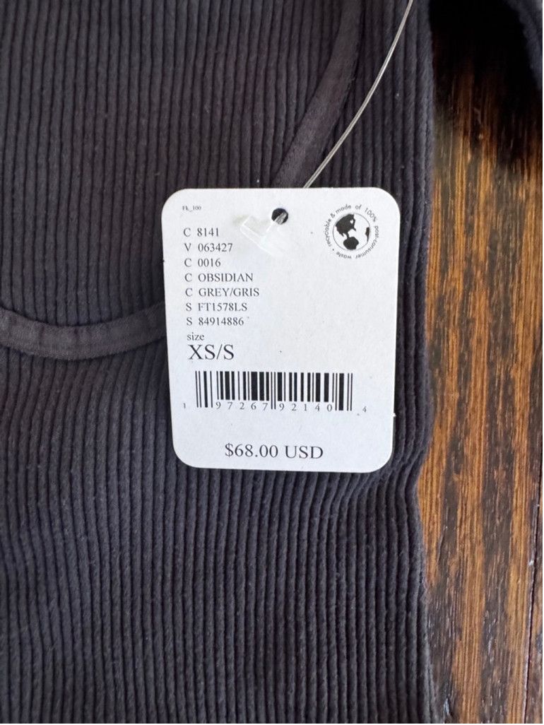 Free People Intimately Free People Ribbed Long-Sleeve Bodysuit XS/S NWT Size S / US 4 / IT 40 - 5 Thumbnail