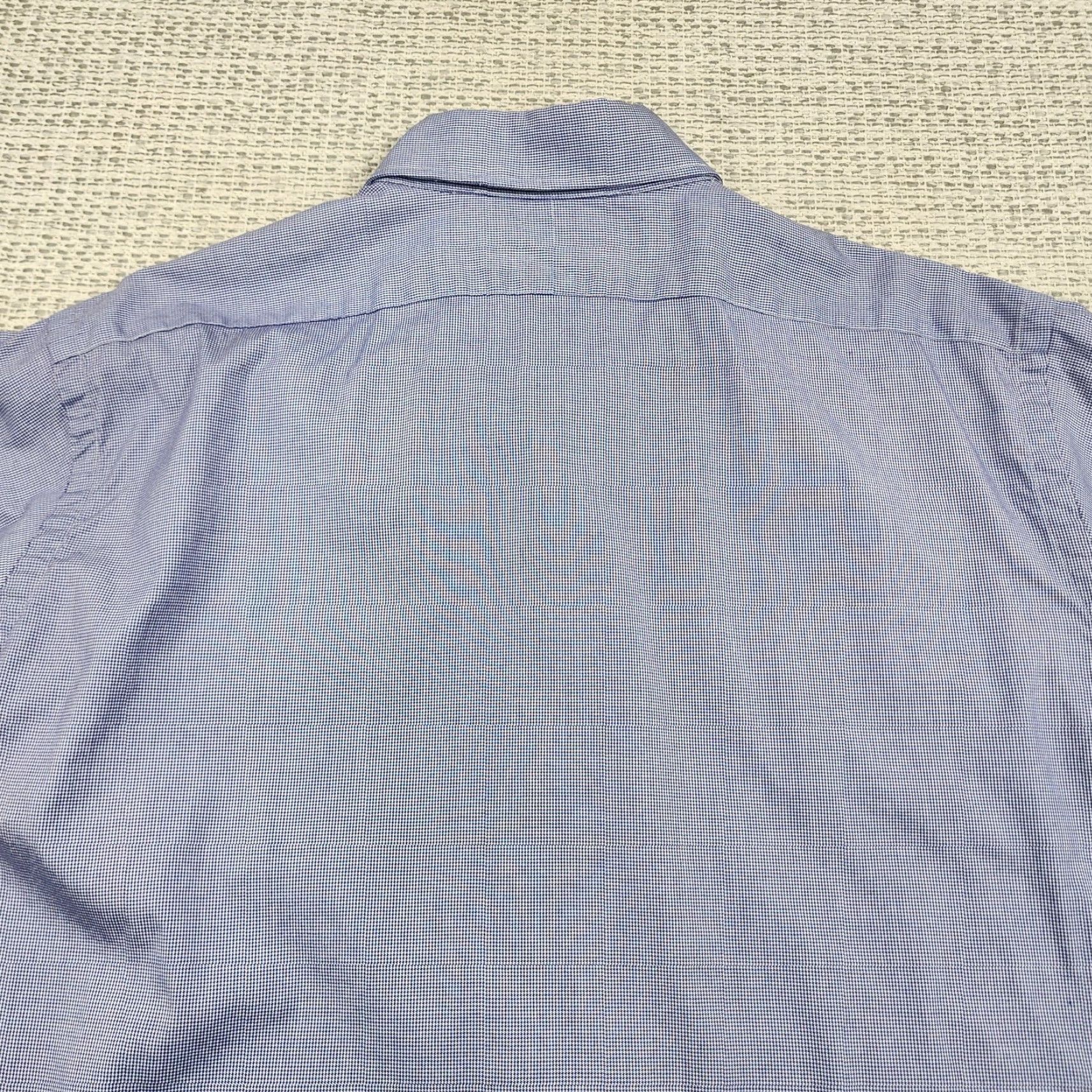 Polo Ralph Lauren Polo Ralph Lauren Shirt Mens 16.5 35 Blue Micro Check Dress Button Down Estate Size 46R - 7 Thumbnail