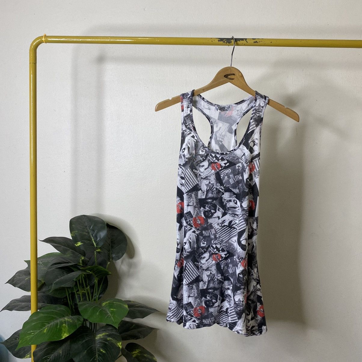 Hysteric Glamour Amazing Y2K Guitar Printed Grunge Sexy Tank Top