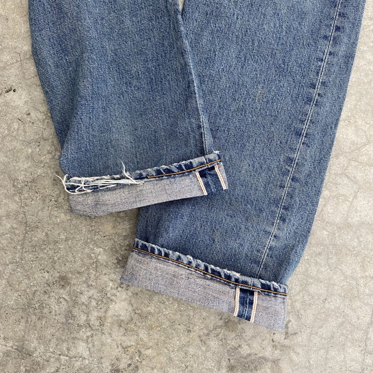 Levi's Vintage Levis 551ZXX Big E Faded Blue Selvedge LVC Jeans Size US 30 / EU 46 - 2 Thumbnail