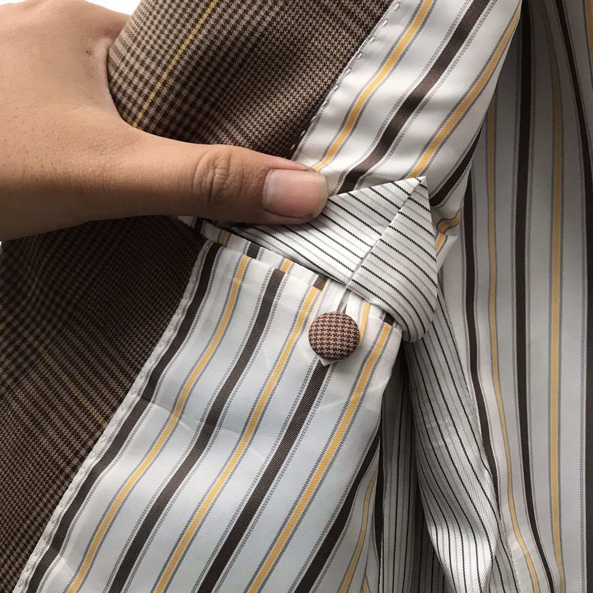 Gabicci × Lambretta Gabicci Italy Vintage Mens Checked Tailored Jacket Button Up Size 40R - 11 Thumbnail