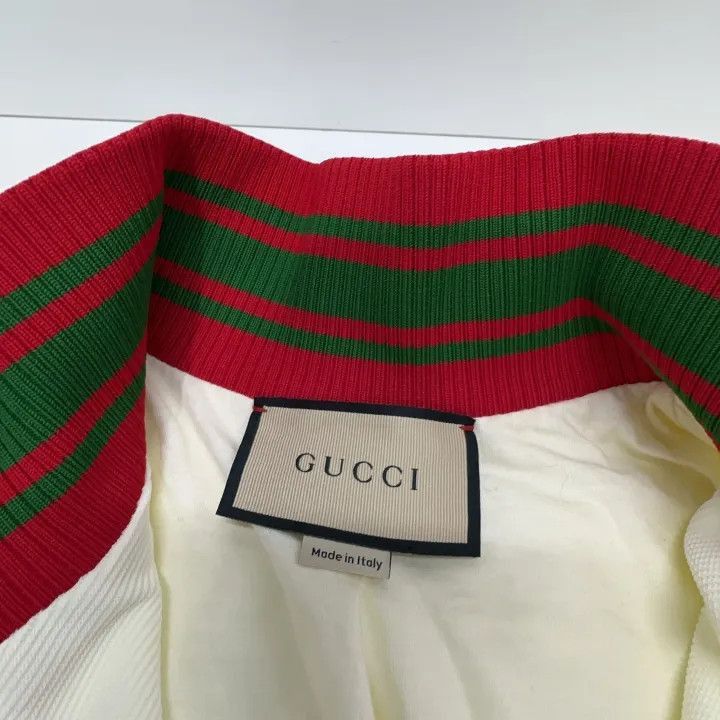 Gucci Gucci SS23 Knit Zip-Up Jacket in Ivory-2507 Size L / US 10 / IT 46 - 2 Thumbnail