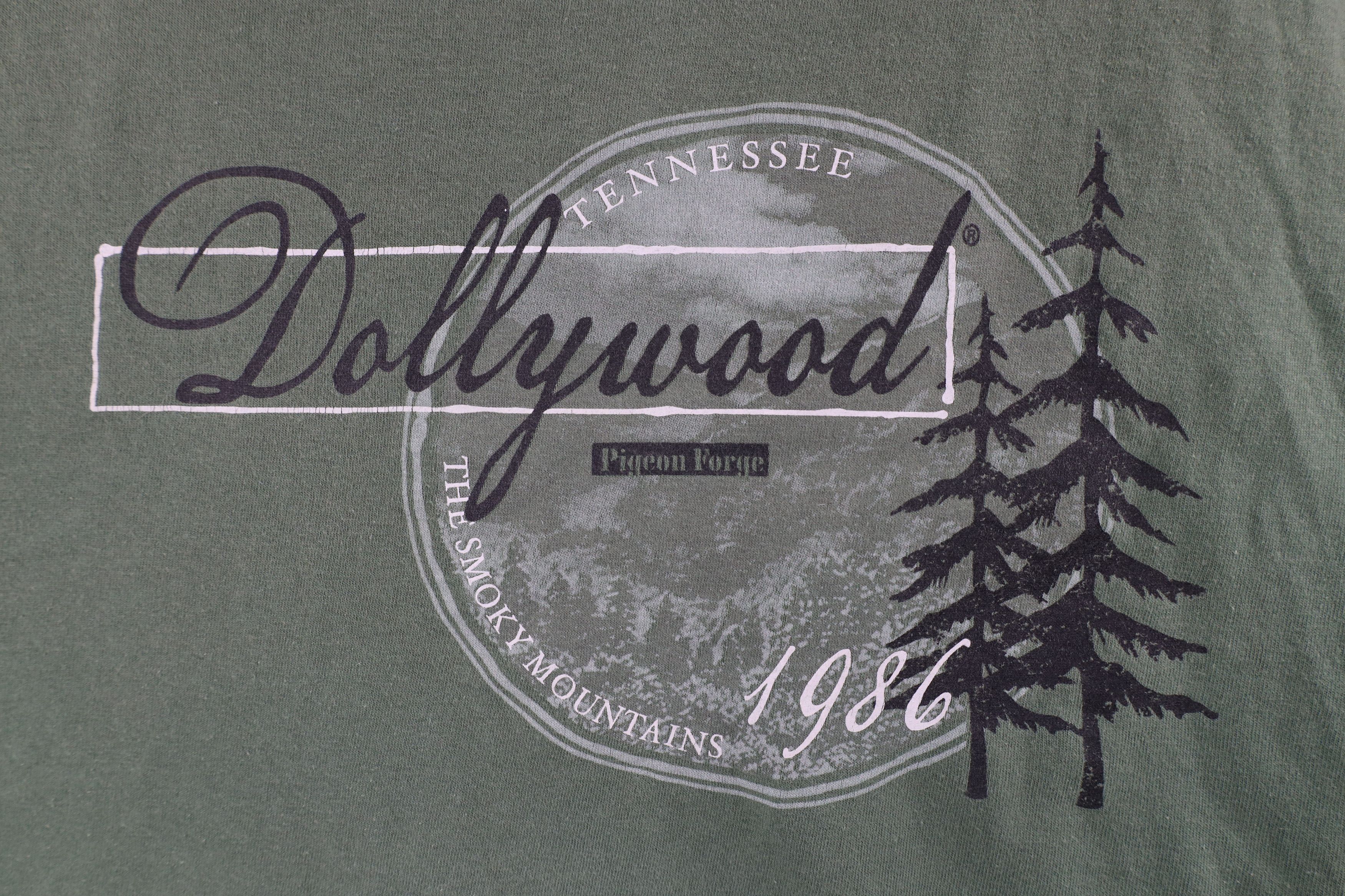 Vintage Vintage Out Dollywood Pigeon Forge Tennessee T-Shirt Green Size US XXL / EU 58 / 5 - 4 Thumbnail
