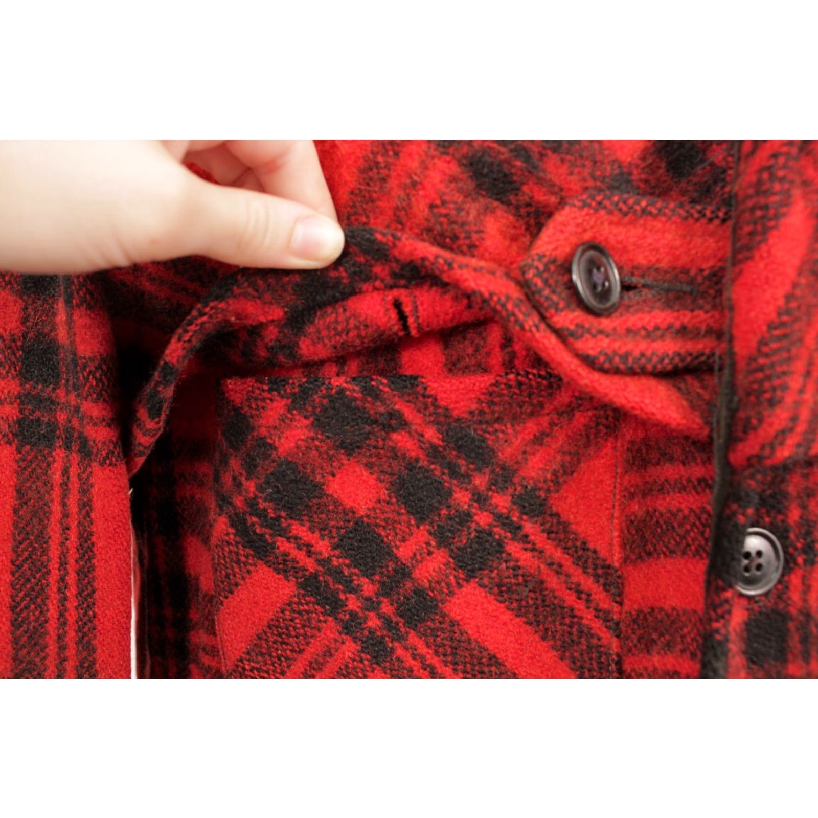 Vintage VTG Hercules Wool Hunting Jacket Sz M Red 40s 50s Vintage Mens M Wool Coat Jacket 1950s Red Hercules Size US M / EU 48-50 / 2 - 5 Thumbnail