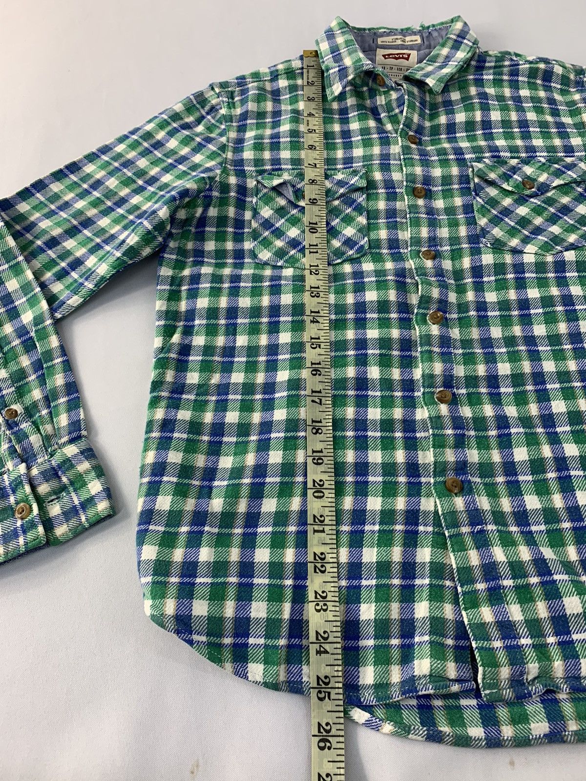 Flannel × Levi's Levi’s Strauss Chekered Double Pocket Flannel Button Up Size US XS / EU 42 / 0 - 14 Thumbnail