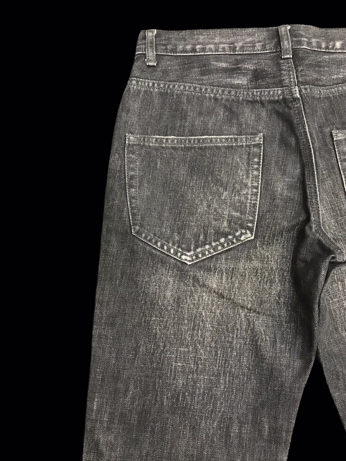 Japanese Brand 💥FLARE💥wjk Avant Garde Designer Claw Fade Curved Denim F69 Size US 30 / EU 46 - 11 Thumbnail