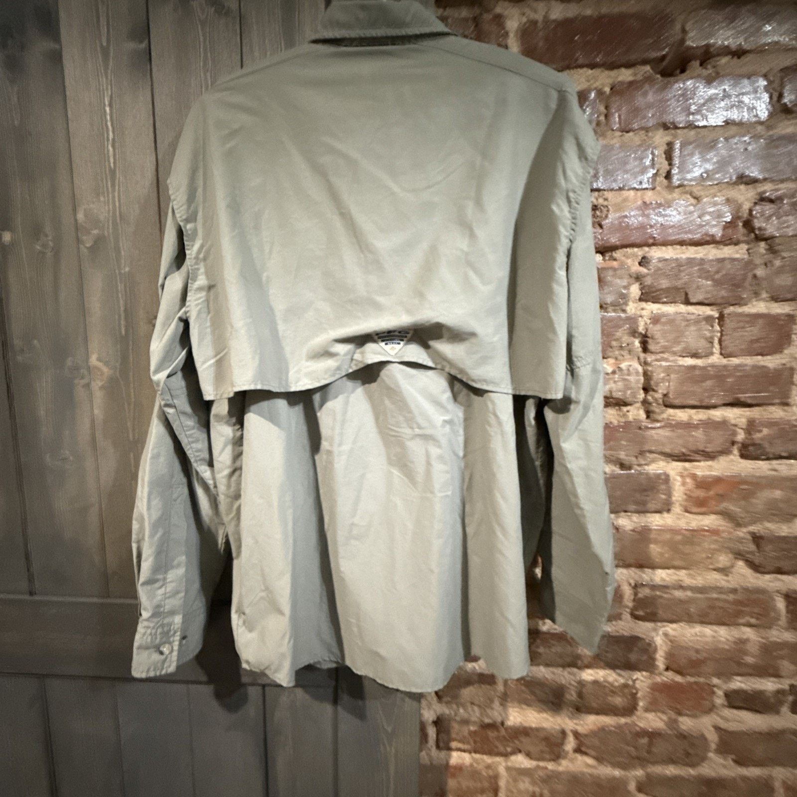 Columbia Columbia PFG Vented Shirt Mens M Olive Nylon Fishing SPF 30+ Size US M / EU 48-50 / 2 - 7 Thumbnail