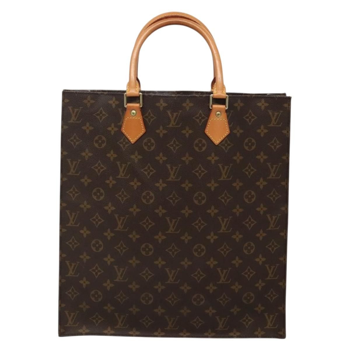 Louis Vuitton LOUIS VUITTON Monogram Sac Plat Hand Bag M51140 Size ONE SIZE - 13 Thumbnail