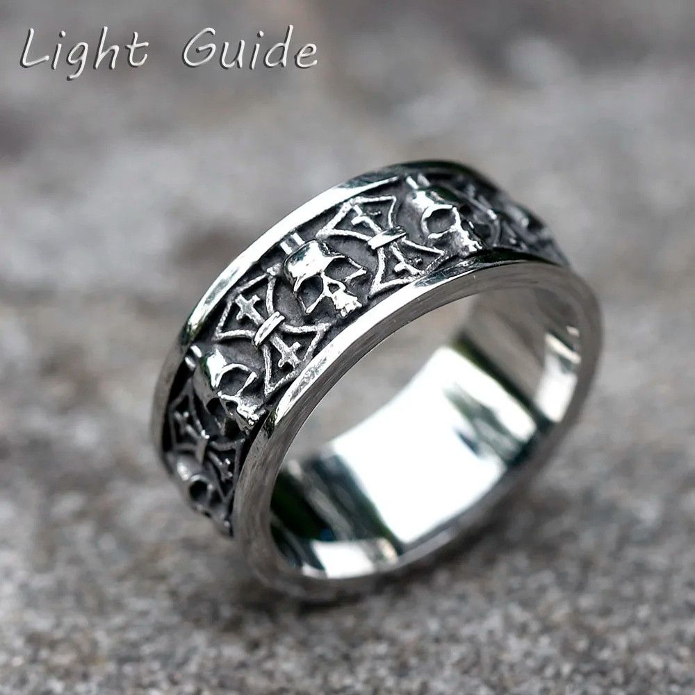 Jewelry Skull Ring Streetwear Jewelry Fashion Gift Size ONE SIZE - 3 Thumbnail