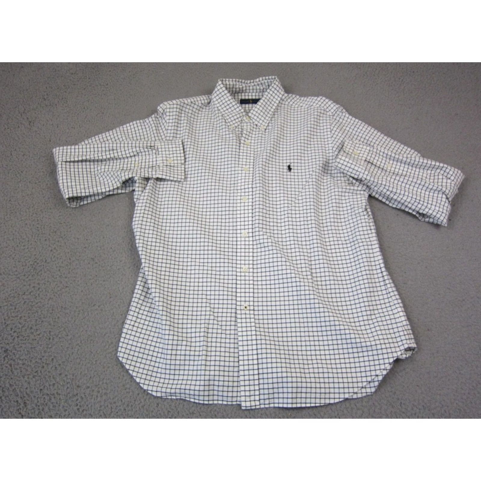 Ralph Lauren Ralph Lauren Shirt Men XL White Black Pony Check Gingham Button Down Button-Up Classic Casual Size US XL / EU 56 / 4 - 2 Thumbnail