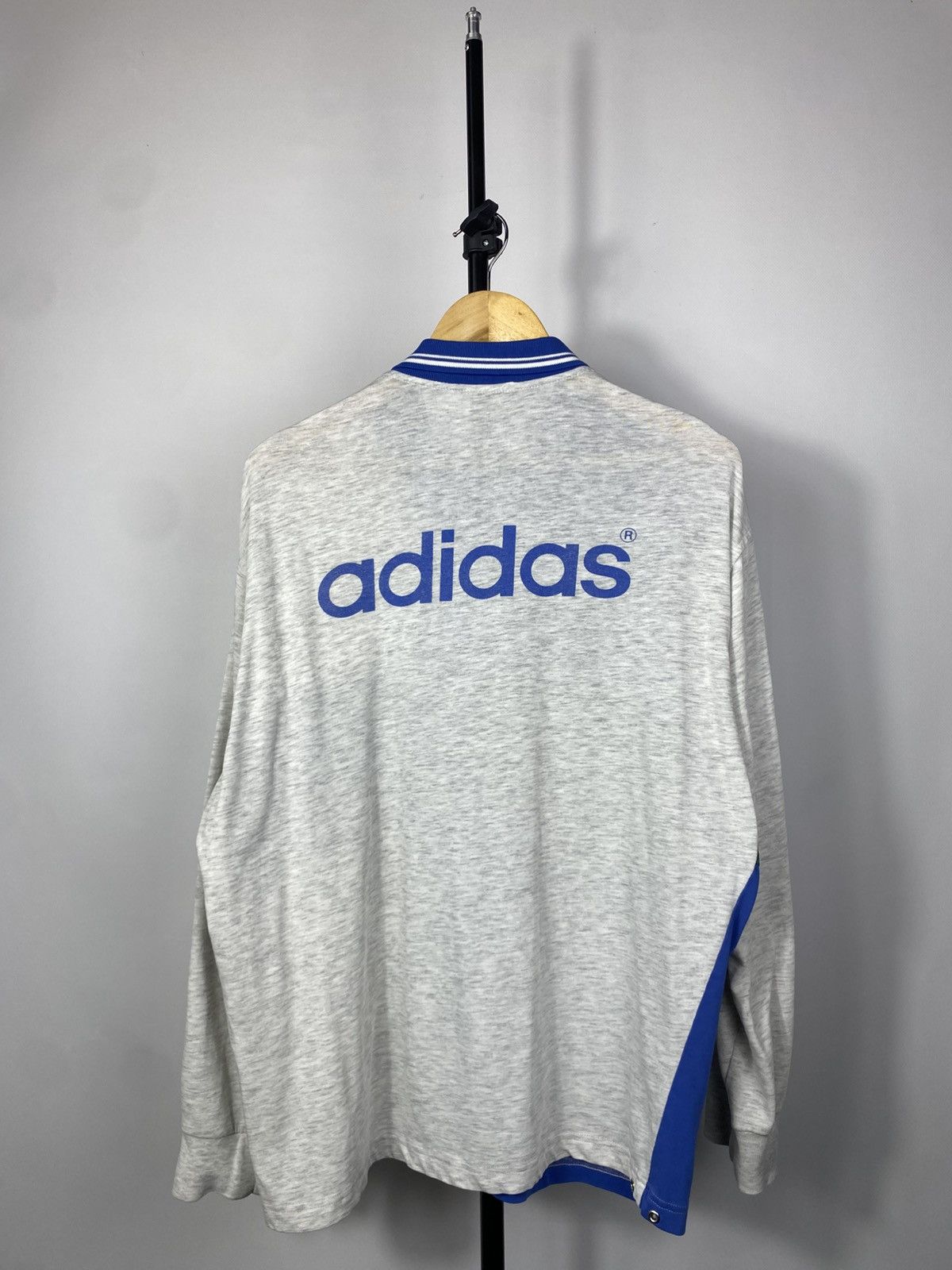 Adidas × Vintage 💥Vintage Adidas Big Logo Longsleeve Rugby Polo Shirt 90s y2k Size US L / EU 52-54 / 3 - 7 Thumbnail