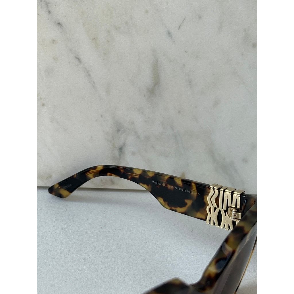 Dior NEW Dior MissDior S2I Square Sunglasses in Tortoise Brown Size ONE SIZE - 8 Thumbnail