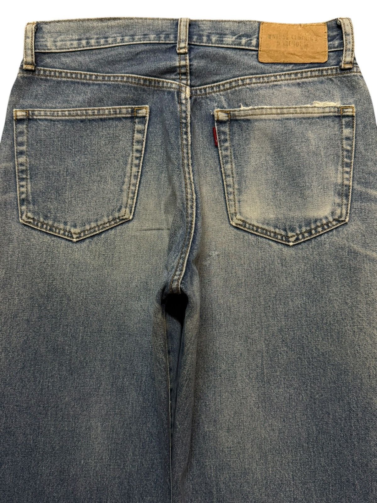Undercover Vintage Y2K Japanese Brand Blue Faded Wash Straight Loose Size US 29 - 4 Thumbnail