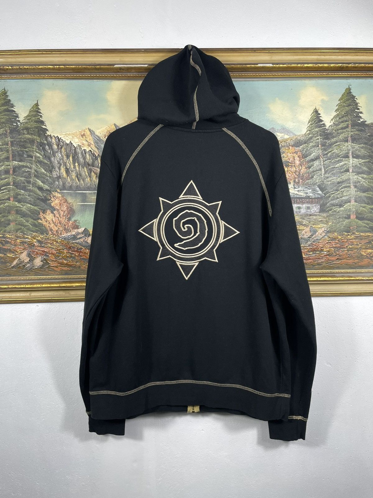 Playstation × The Game × Vintage Black zip up the game gaming hoodie Hearthstone Blizzard Size US XL / EU 56 / 4 - 2 Thumbnail