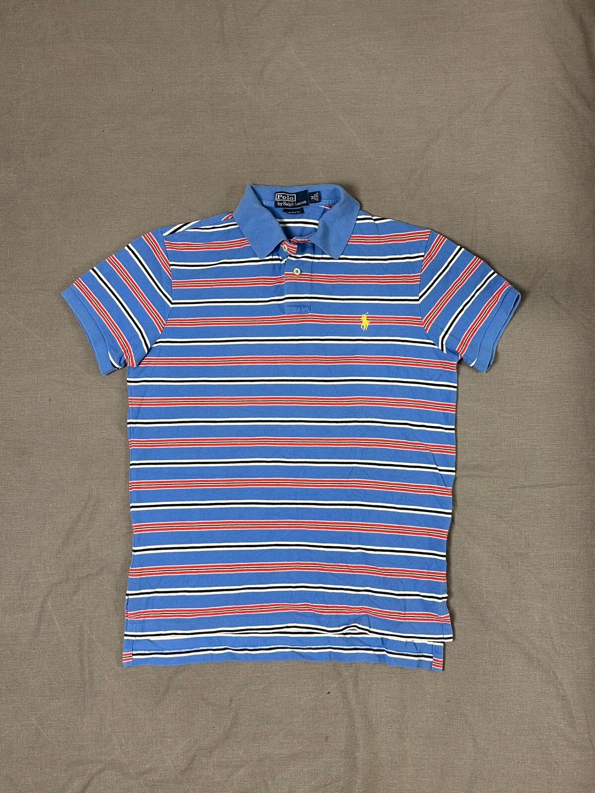 Pre-owned Polo Ralph Lauren X Vintage Y2k Polo Ralph Laurent Vintage Shirt In Blue