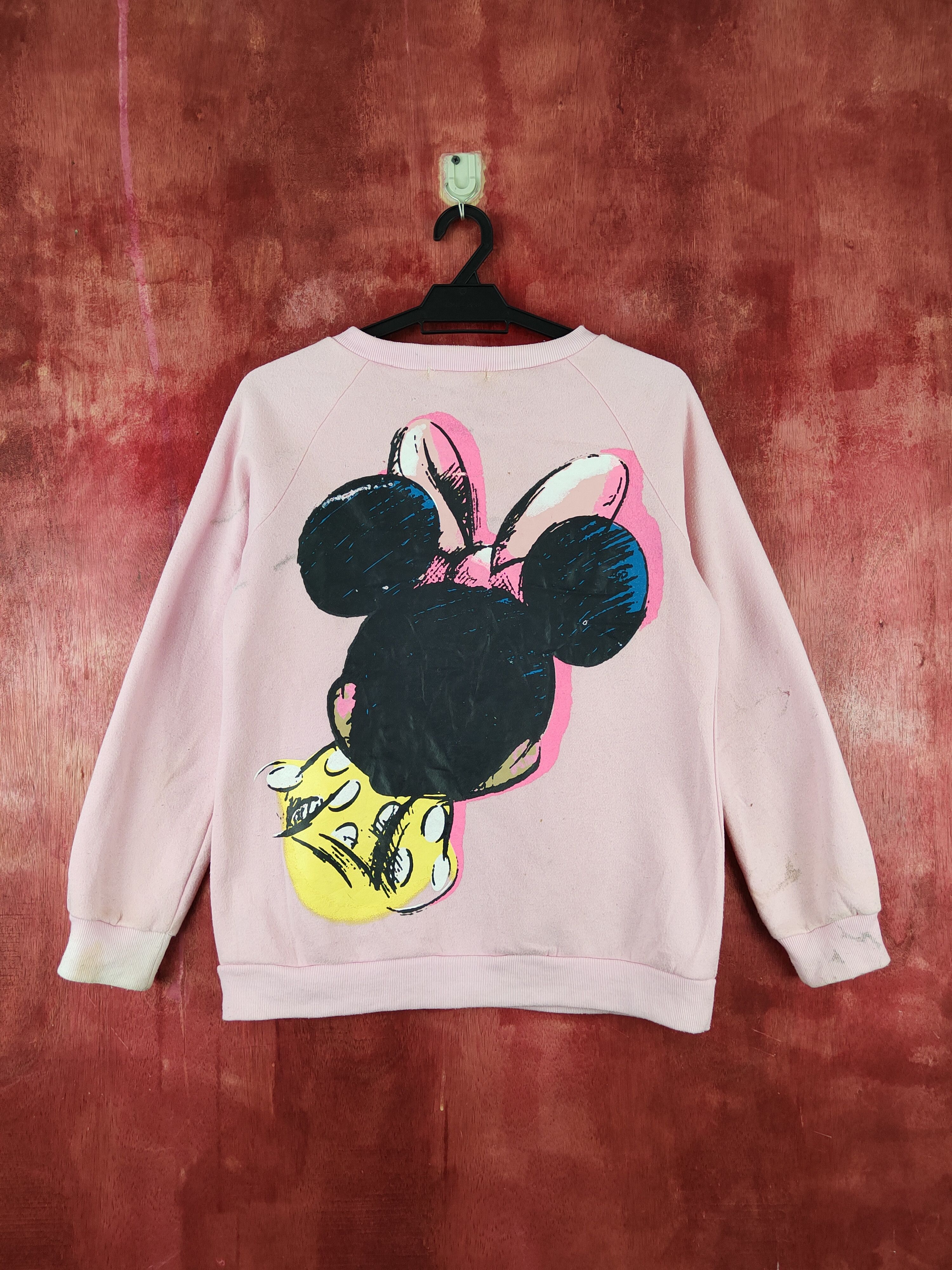 Japanese Brand × Vintage Wenhui Fashion Pink bootleg Minnie Mouse Sweatshirts #S2120 Size M / US 6-8 / IT 42-44 - 8 Thumbnail