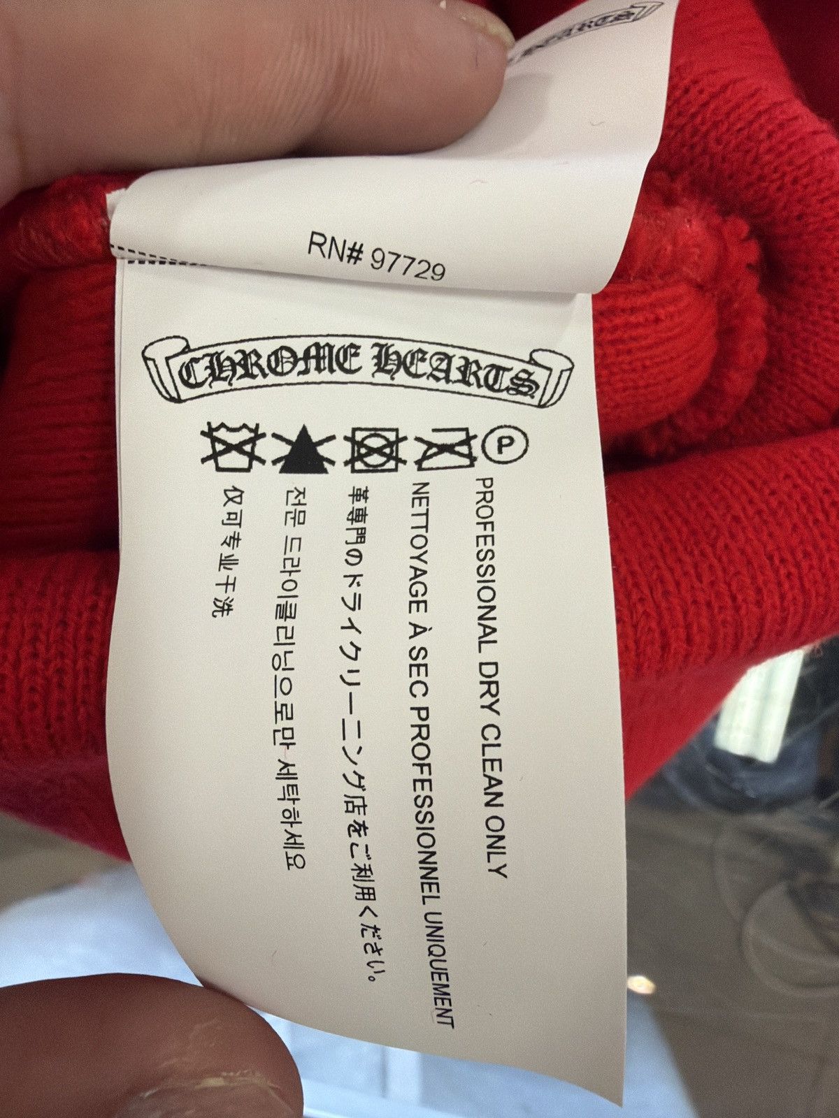 Chrome Hearts CHROME HEARTS LOGO BEANIE RED Size ONE SIZE - 5 Thumbnail