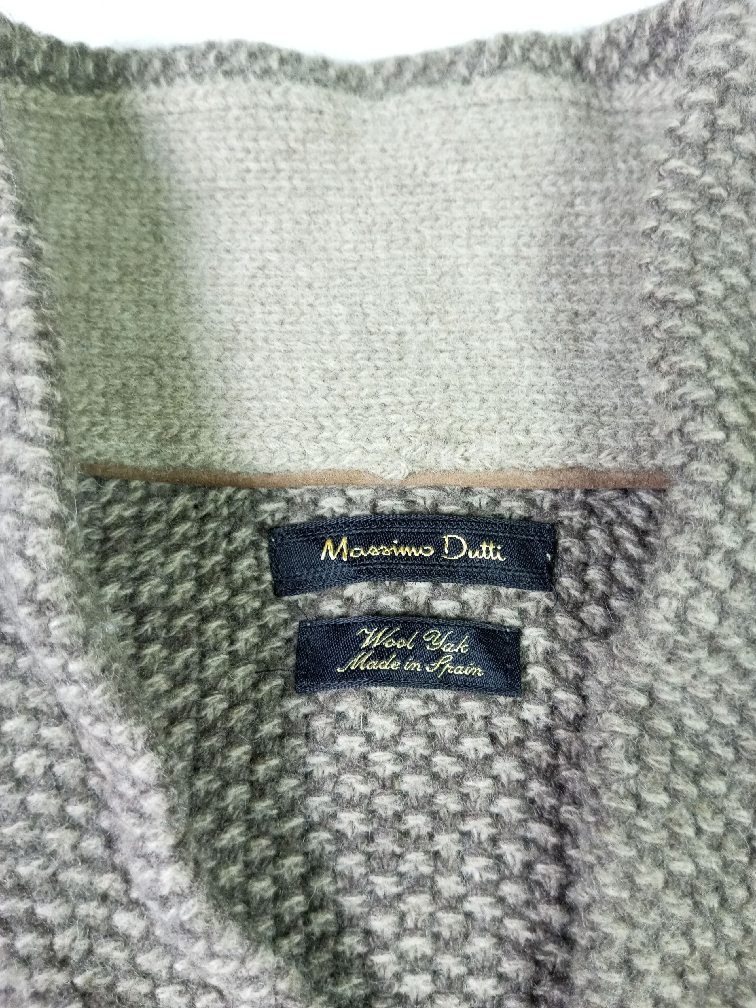 Massimo Dutti × Vintage Vintage Massimo Dutti Brown Knit Wear Size US L / EU 52-54 / 3 - 8 Thumbnail