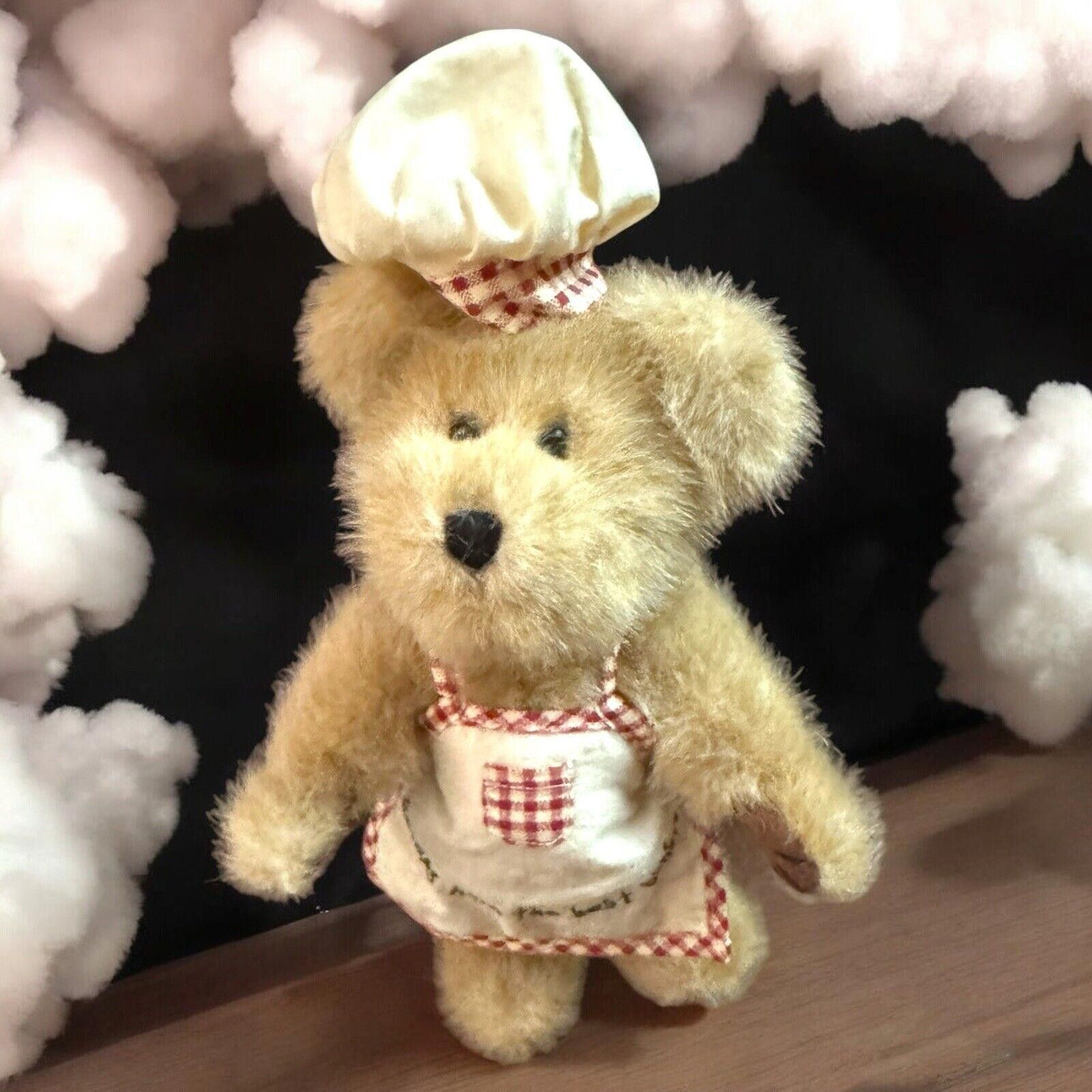 Designer NWT Boyds Bears COOKIE BEARCHILD Plush 8" Baker Apron Chef Size ONE SIZE - 3 Thumbnail