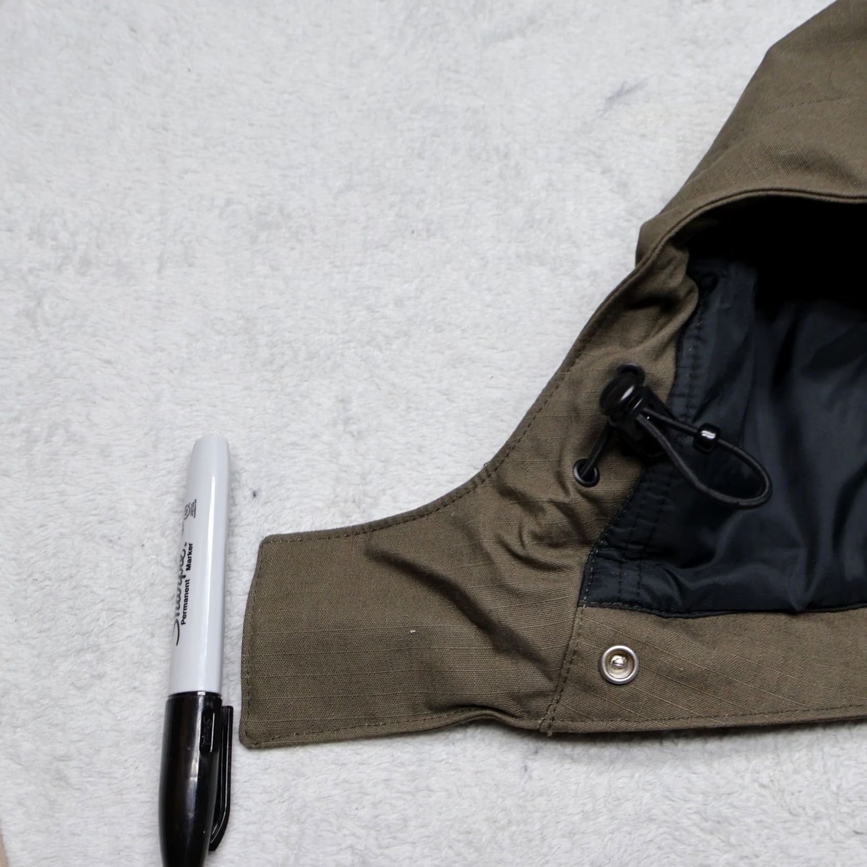 Carhartt VINTAGE Carhartt Hood Detachable Snap On Hood Men One Size Brown Ripstop Canvas Workwear Hood Size ONE SIZE - 6 Thumbnail