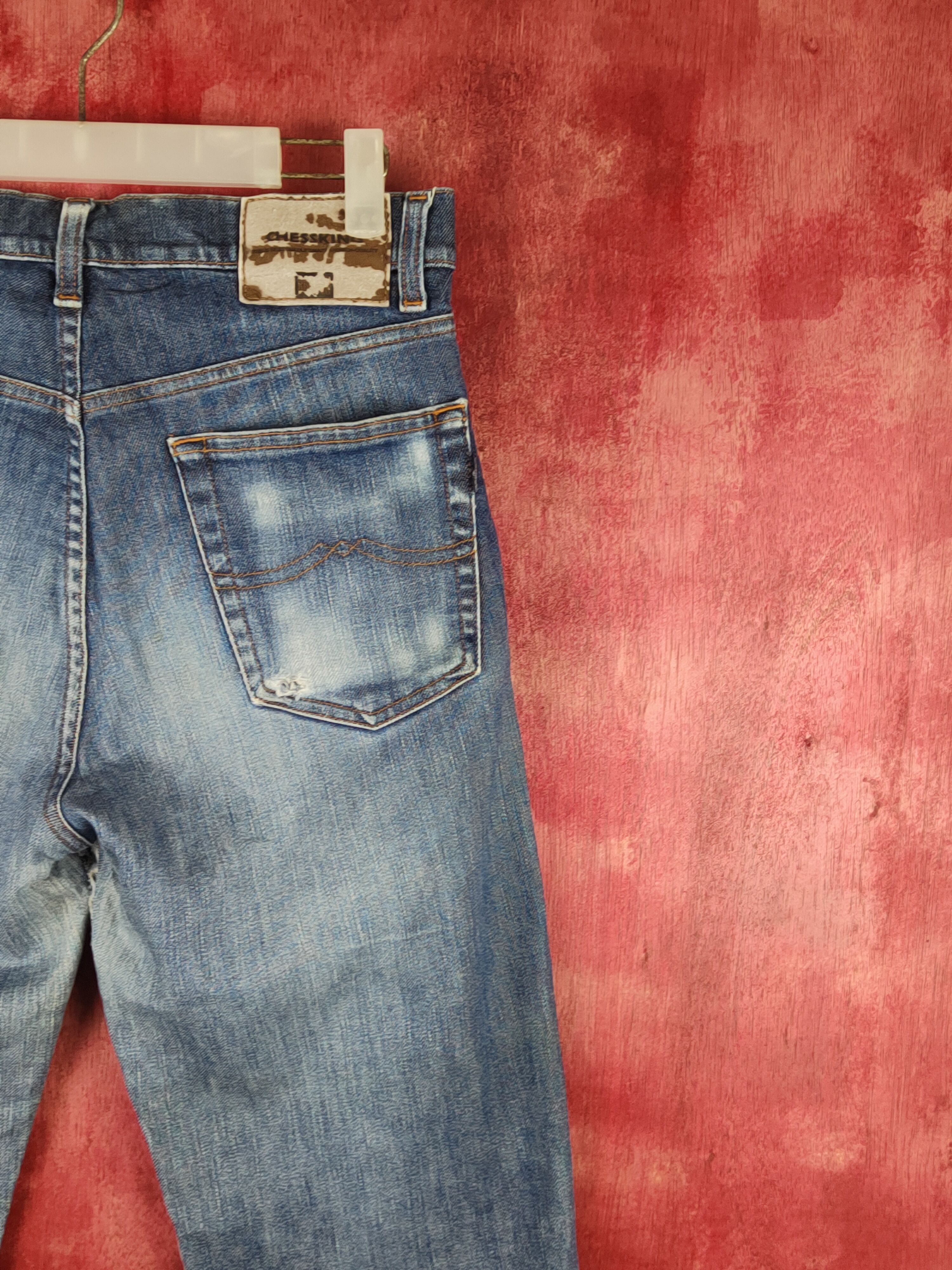 Japanese Brand Bobson Blue Distressed Ripped Jeans #S1660 Size US 30 / EU 46 - 14 Thumbnail