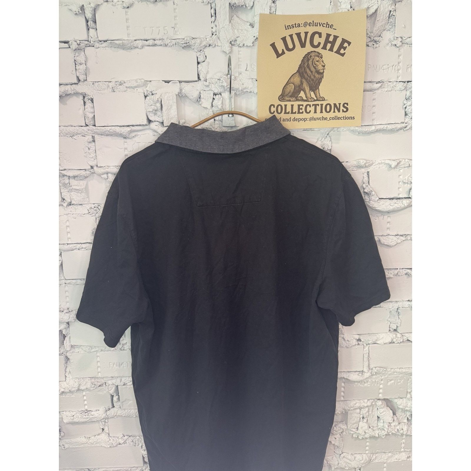Calvin Klein Calvin Klein Polo Shirt Black Gray Pocket Short Sleeve Size US L / EU 52-54 / 3 - 4 Thumbnail