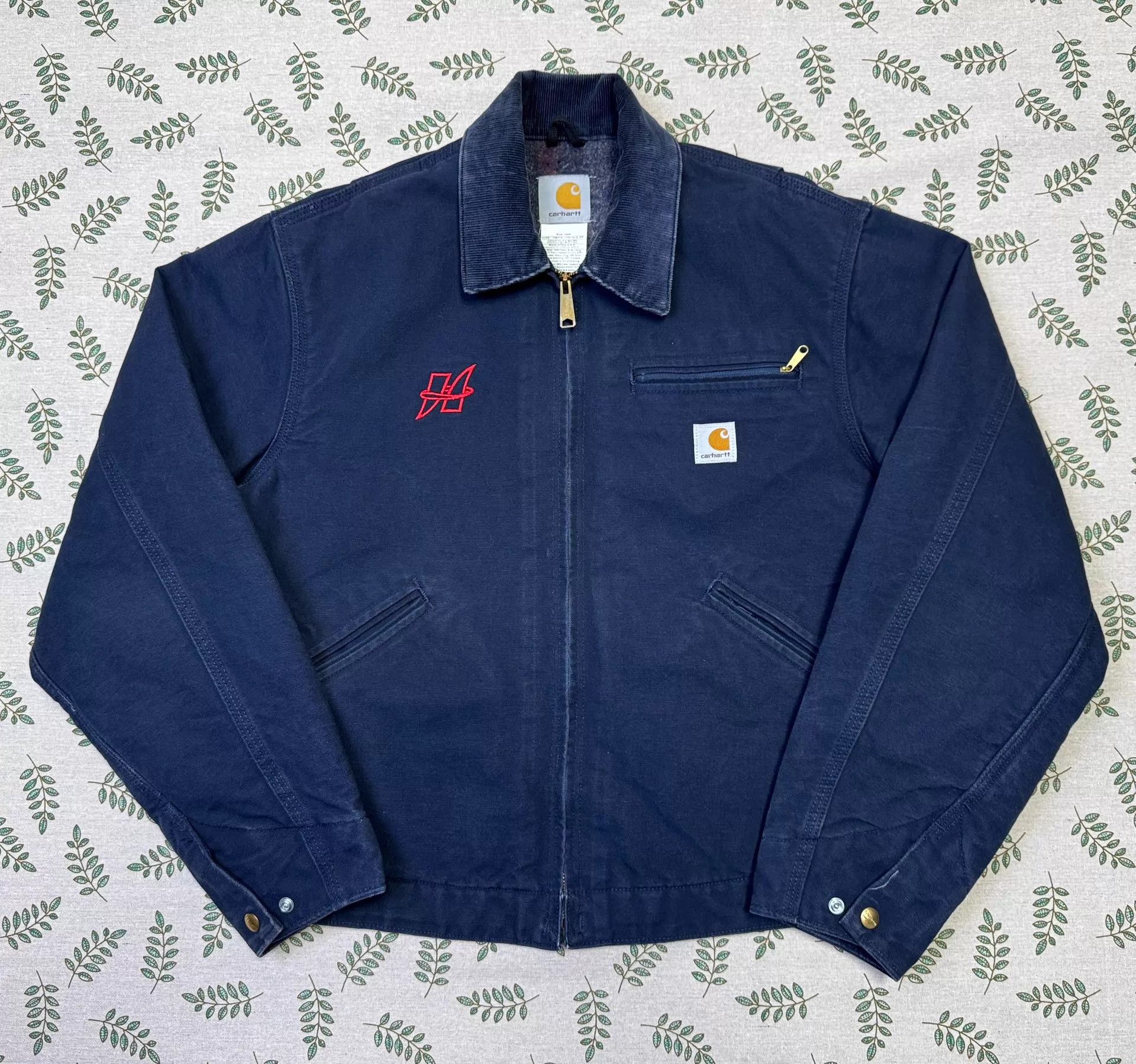 Carhartt Carhartt J01 Detroit Jacket Navy Blue 40/M Size US M / EU 48-50 / 2 - 2 Thumbnail